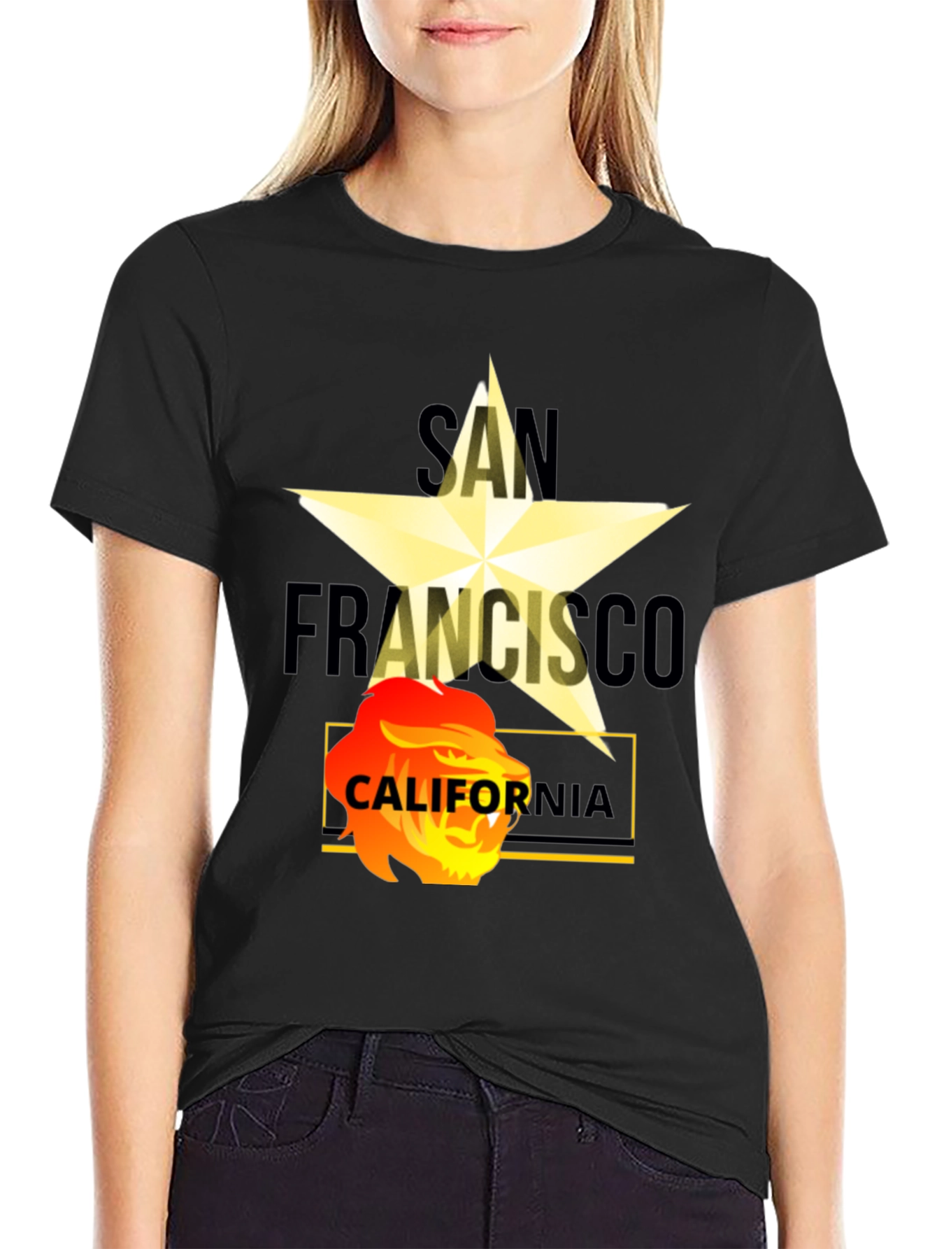San Francisco California Lion Graphic Tee