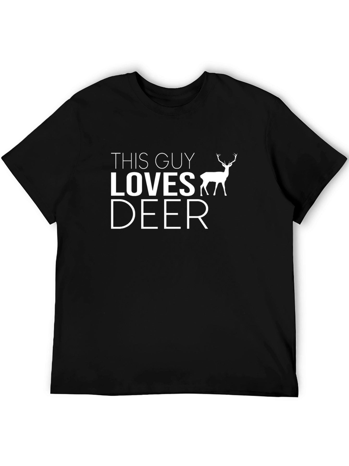 This Guy Loves Deer Graphic T-Shirt