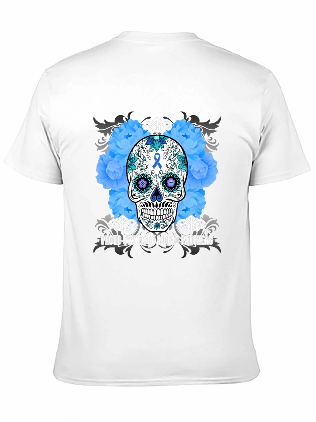 Proud Owner Dead Pancreas Sugar Skull T-Shirt