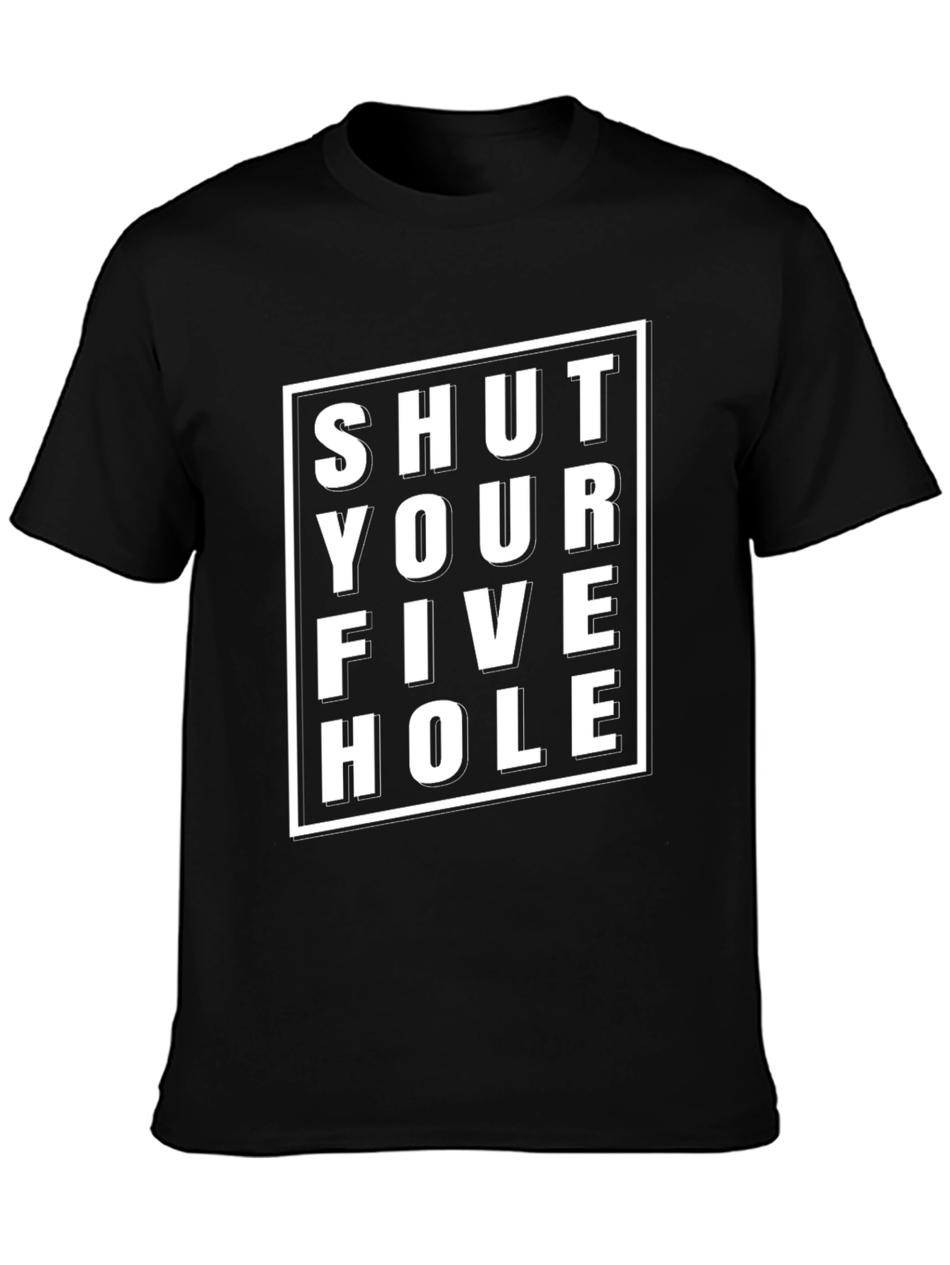 Shut Your Five Hole Black T-Shirt