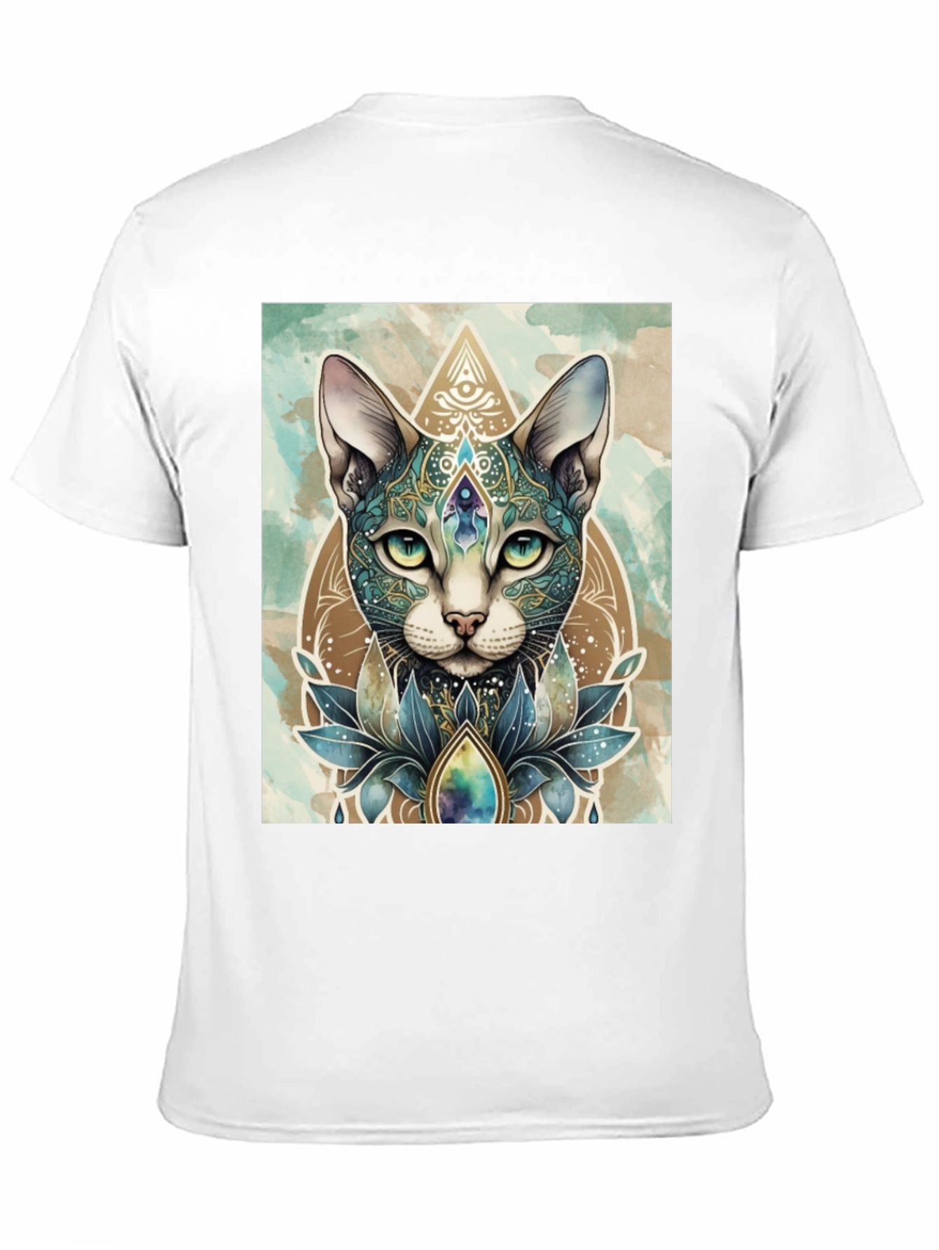 Mystic Cat T-Shirt - Artistic Animal Tee