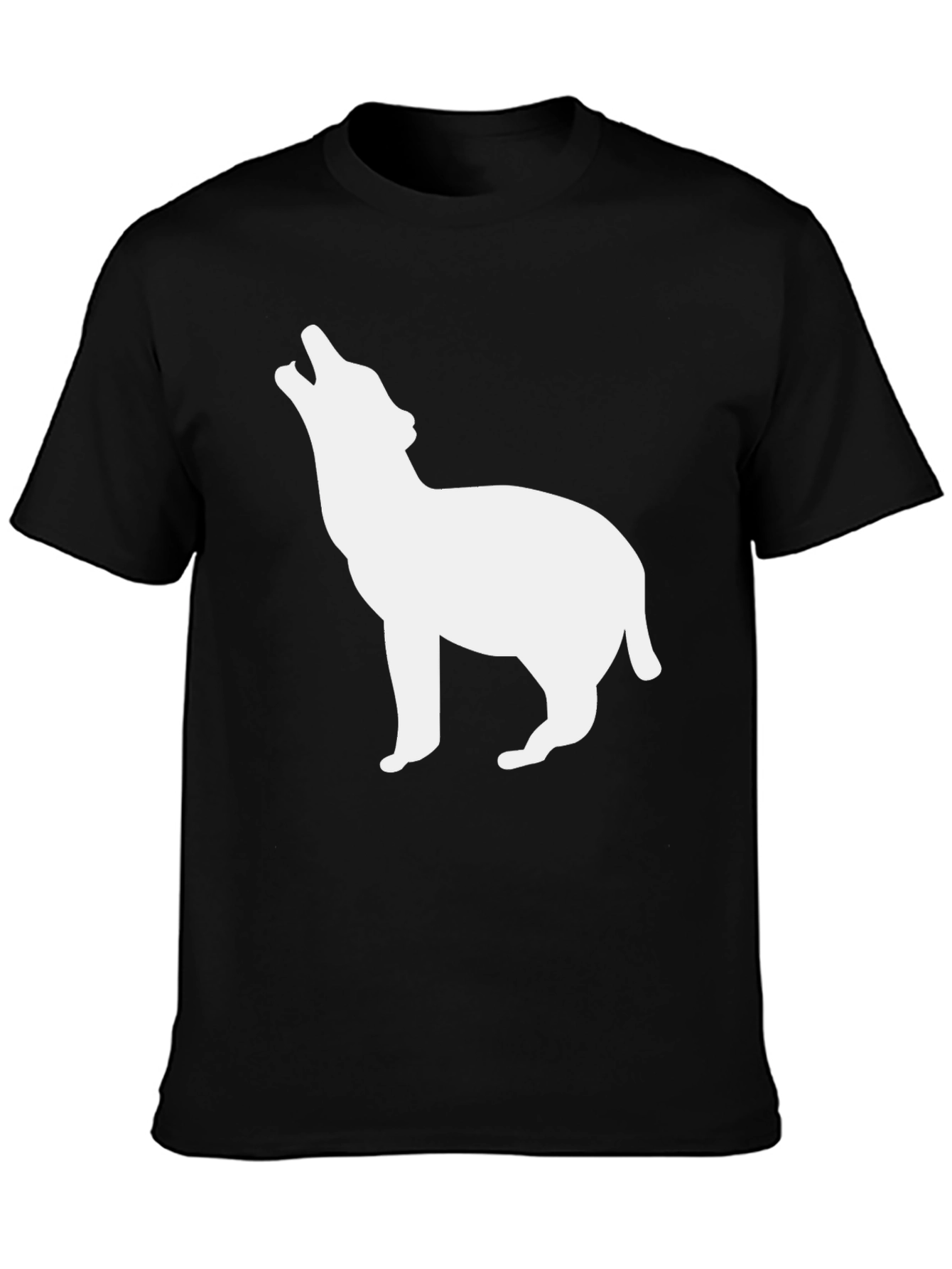 Black Wolf Howling T-Shirt