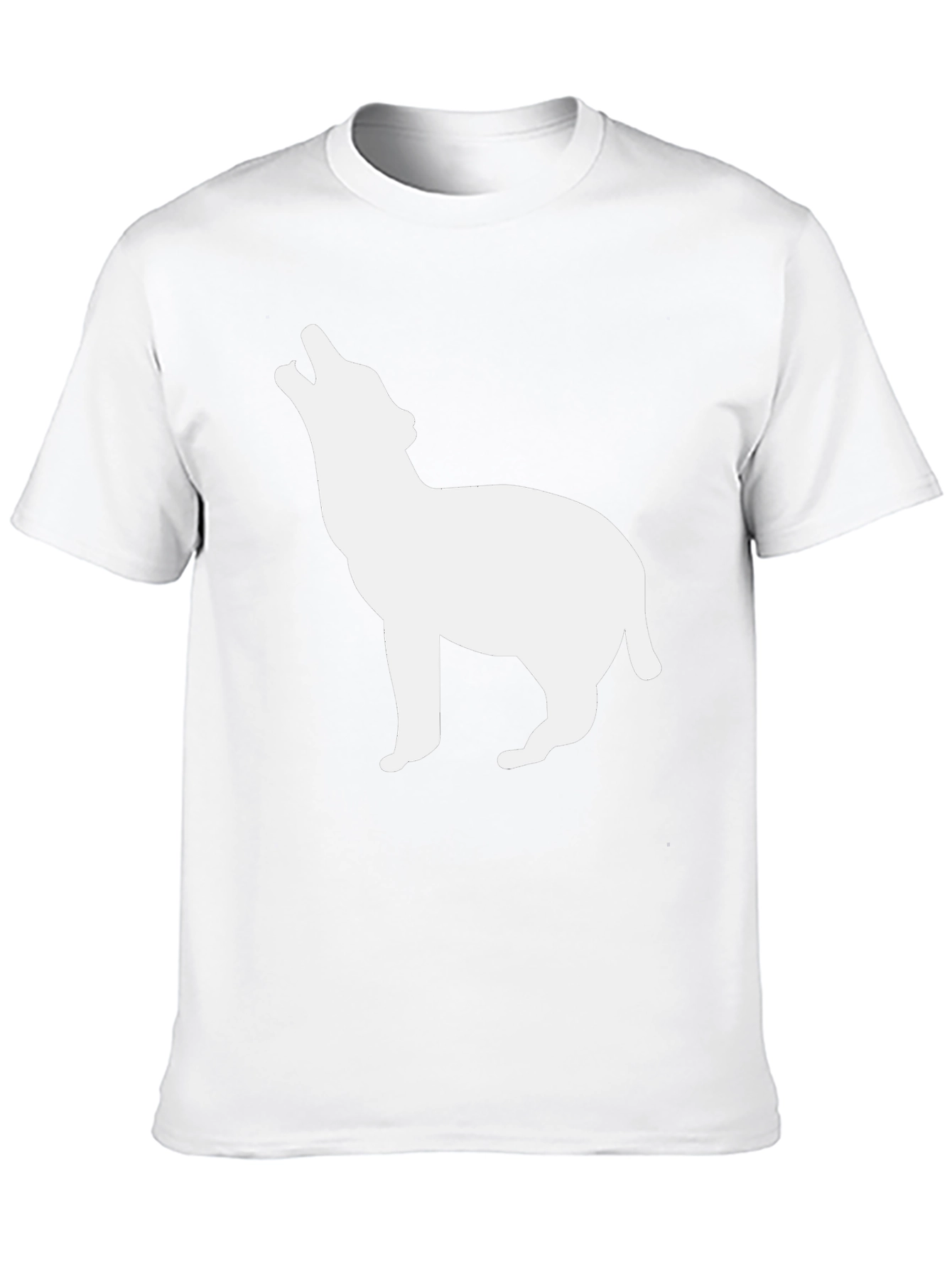 Black Wolf Howling T-Shirt