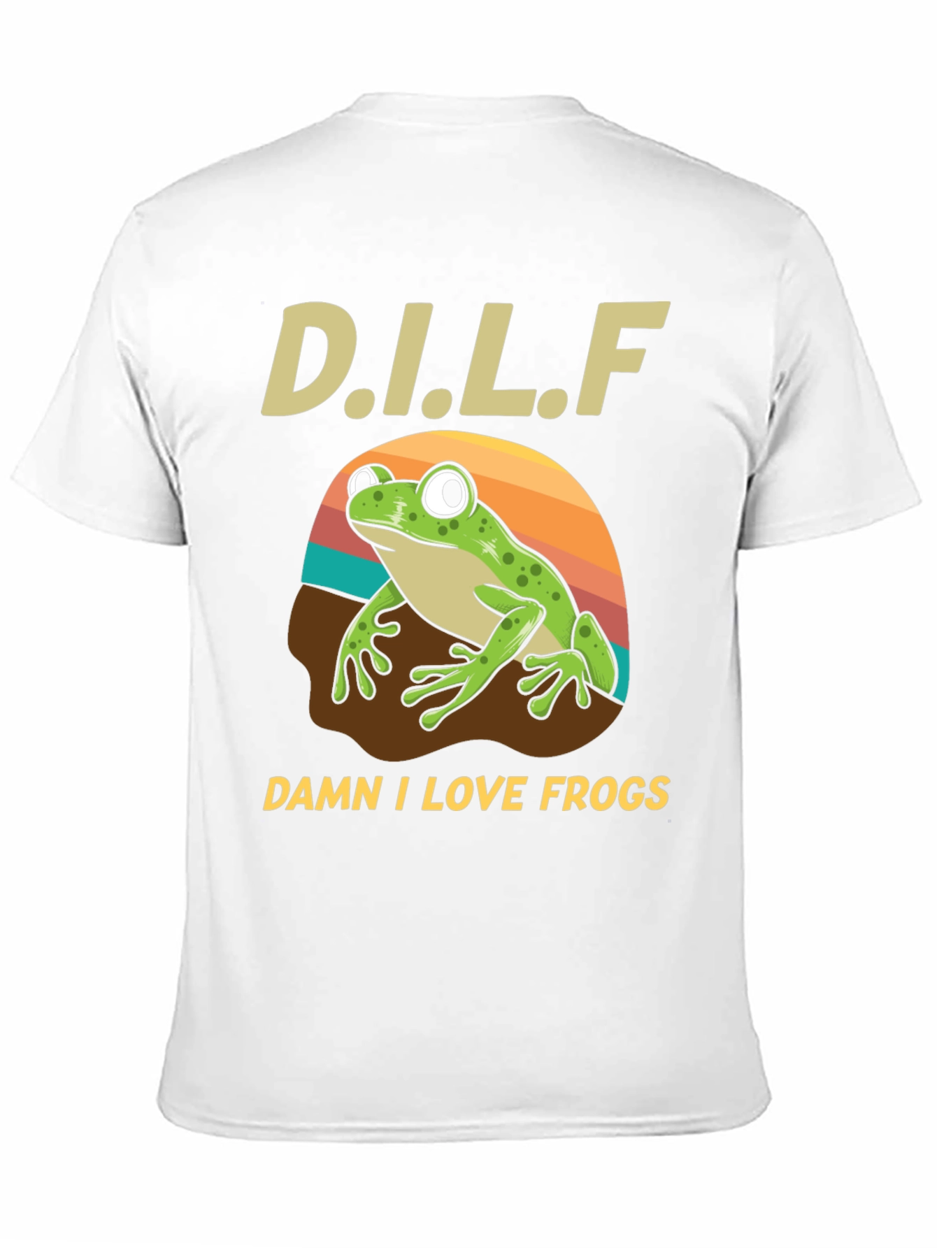 D.I.L.F. Damn I Love Frogs Graphic T-Shirt