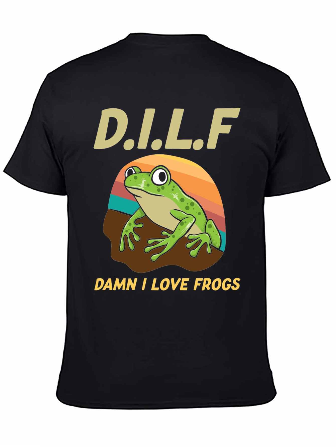 D.I.L.F. Damn I Love Frogs Graphic T-Shirt
