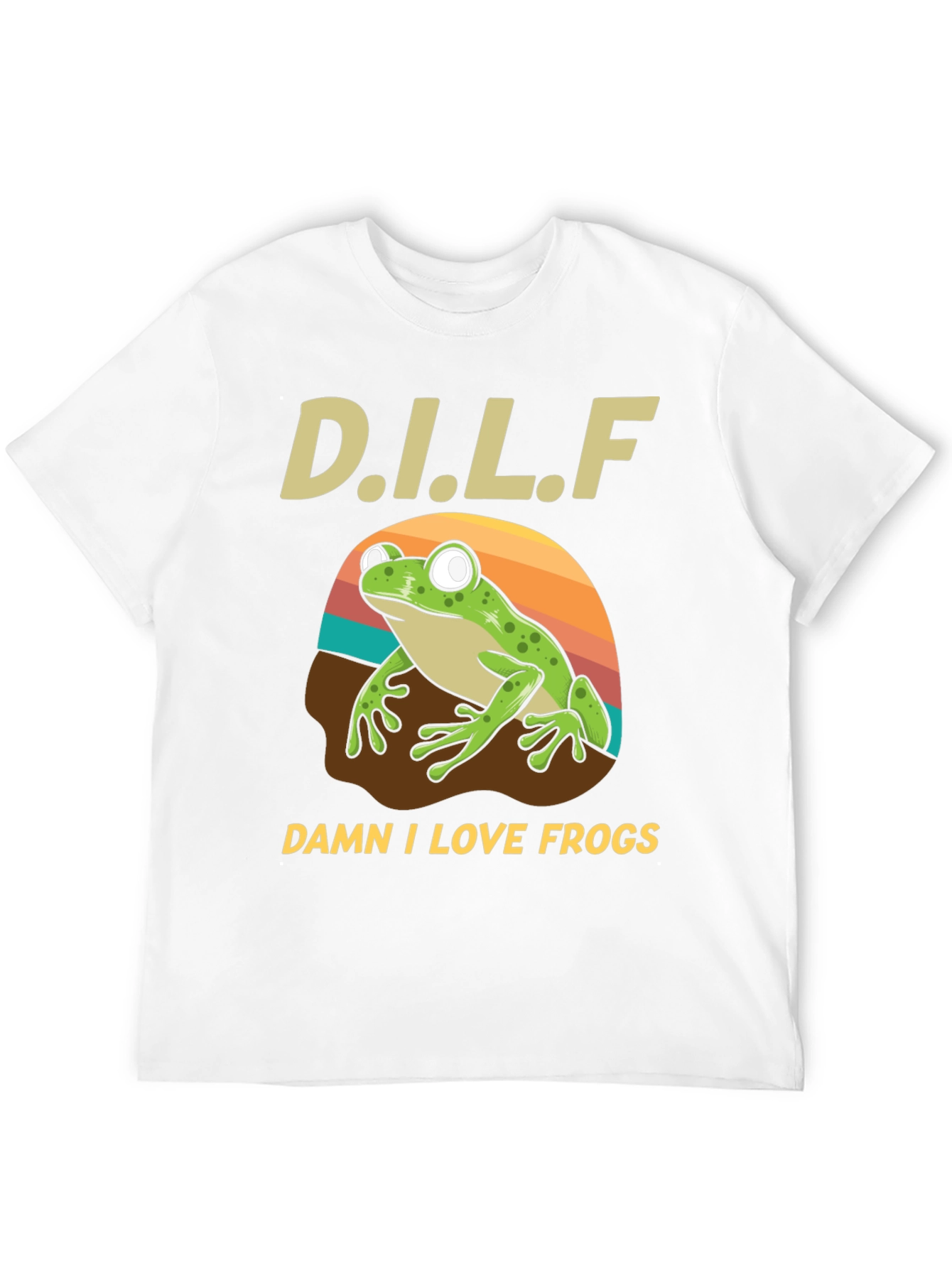 D.I.L.F. Damn I Love Frogs Graphic T-Shirt