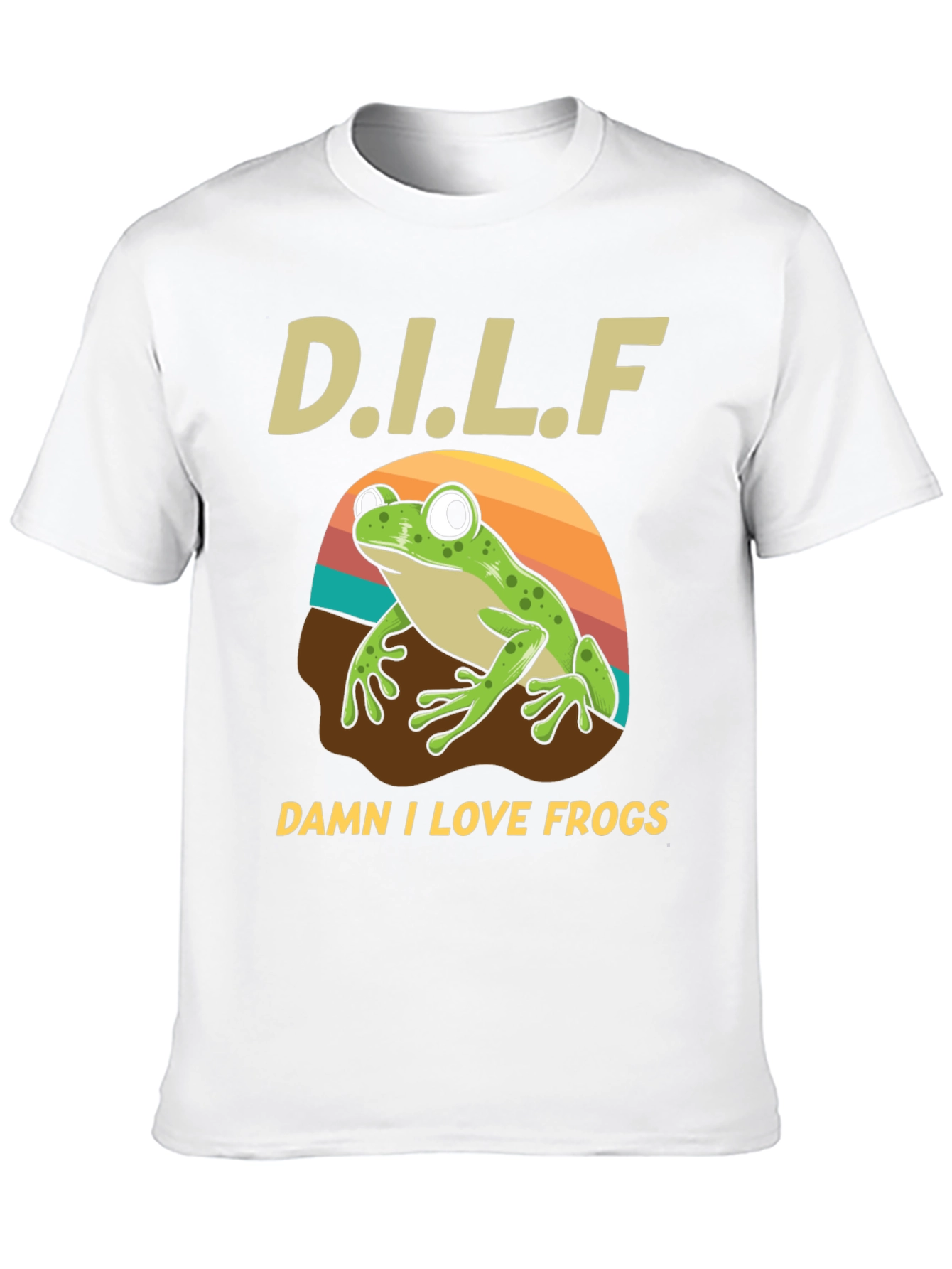 D.I.L.F. Damn I Love Frogs Graphic T-Shirt