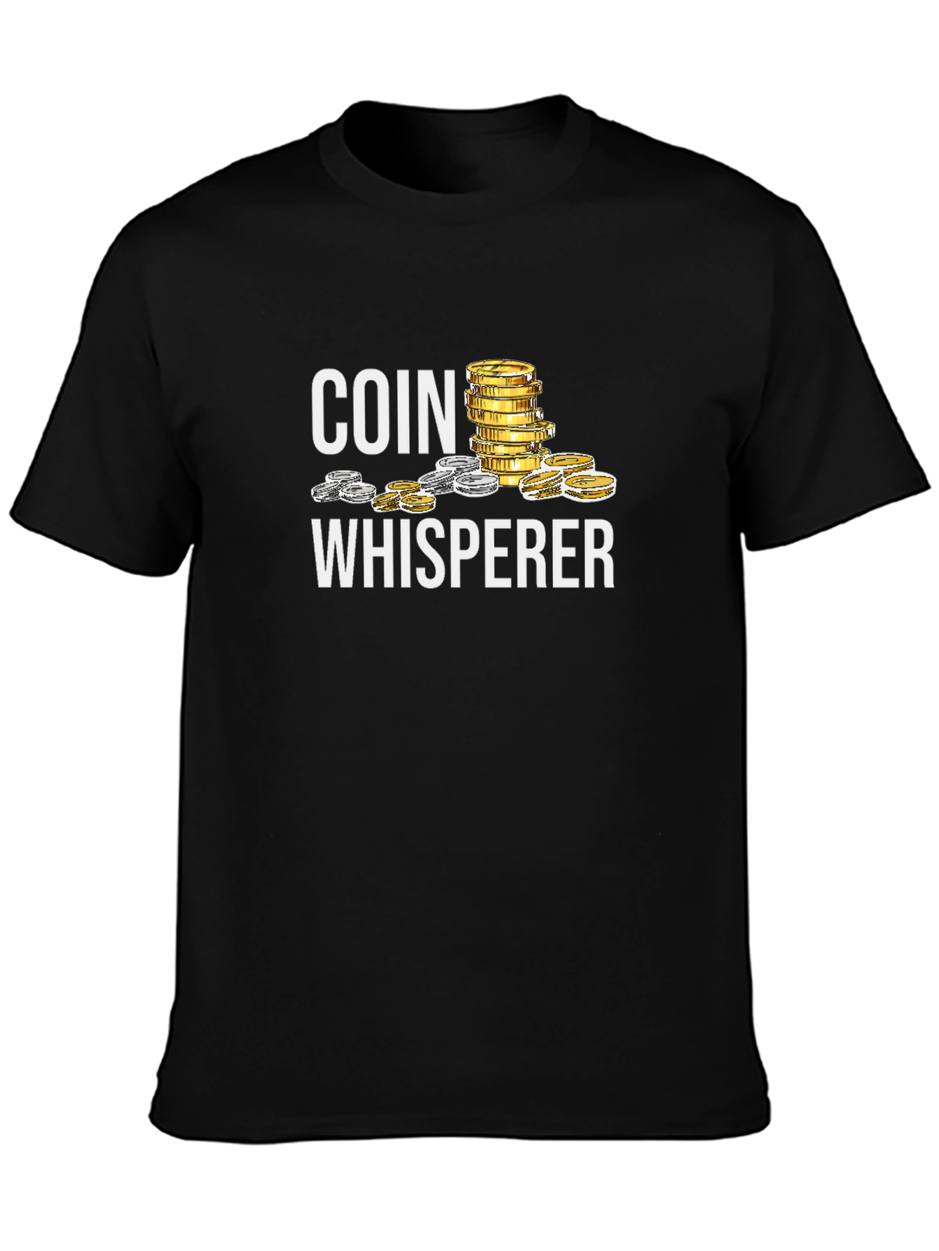 Coin Whisperer Black T-Shirt