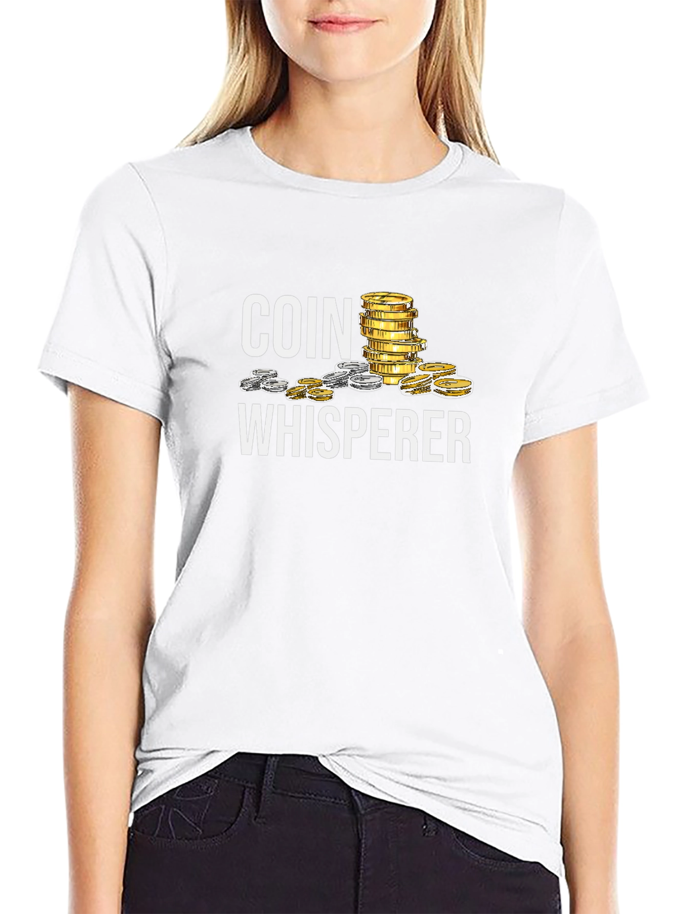 Coin Whisperer Black T-Shirt