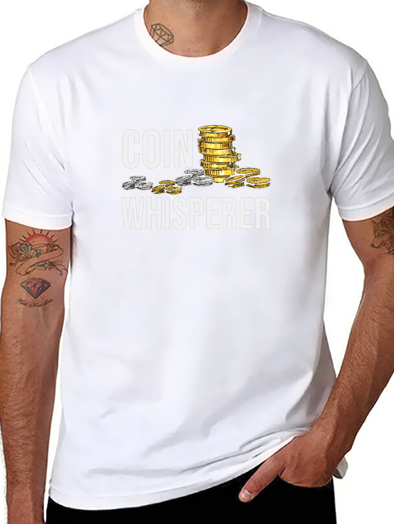 Coin Whisperer Black T-Shirt