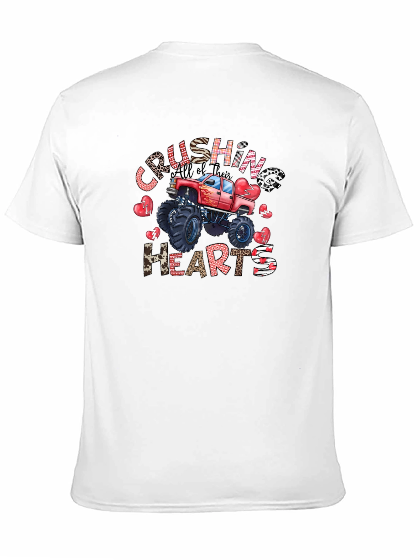 Crushing Hearts Monster Truck Graphic Tee