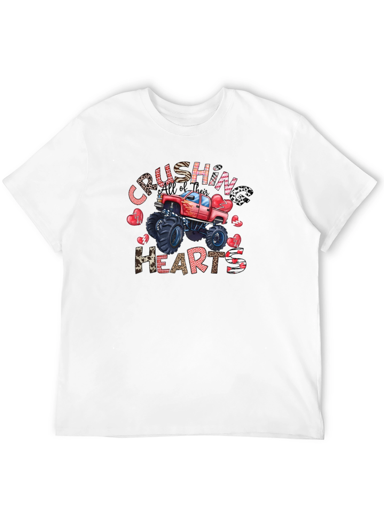 Crushing Hearts Monster Truck Graphic Tee
