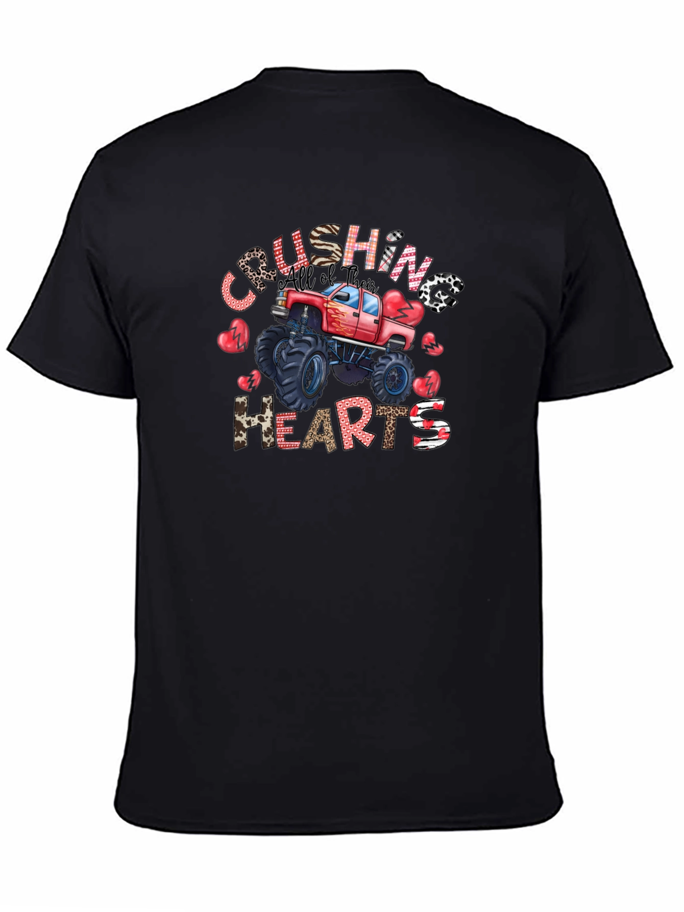 Crushing Hearts Monster Truck Graphic Tee