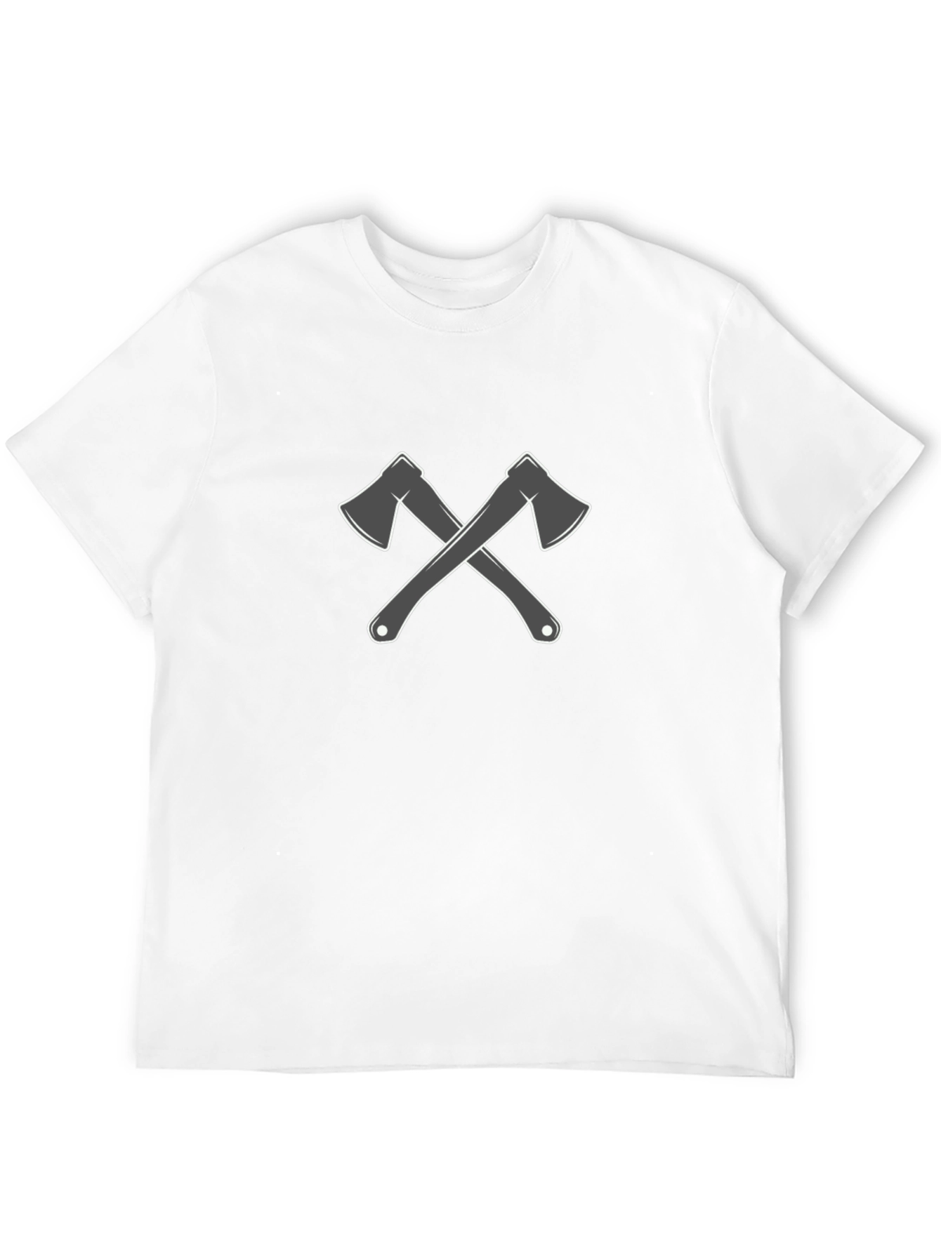 Crossed Axes Graphic Tee - Lumberjack Style