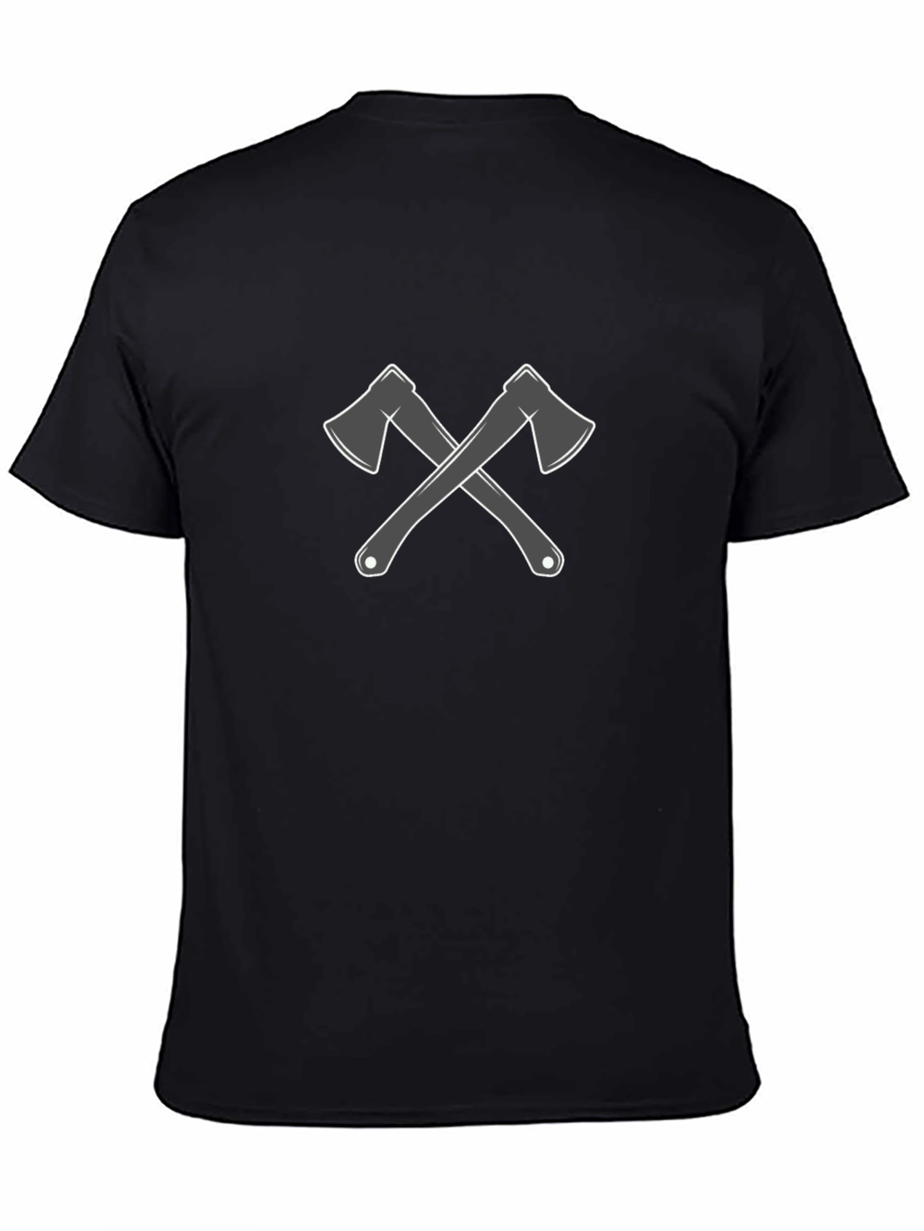 Crossed Axes Graphic Tee - Lumberjack Style