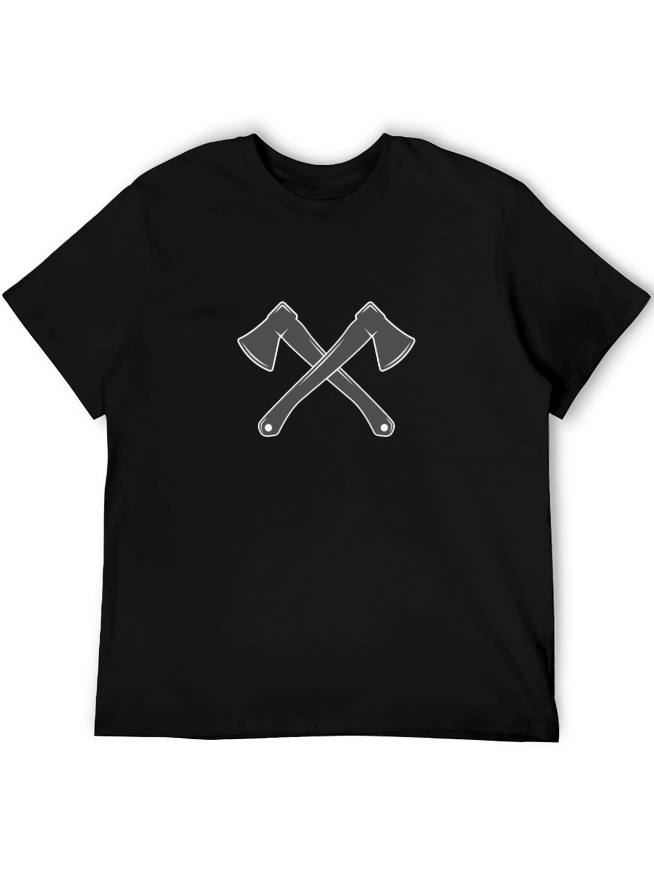 Crossed Axes Graphic Tee - Lumberjack Style