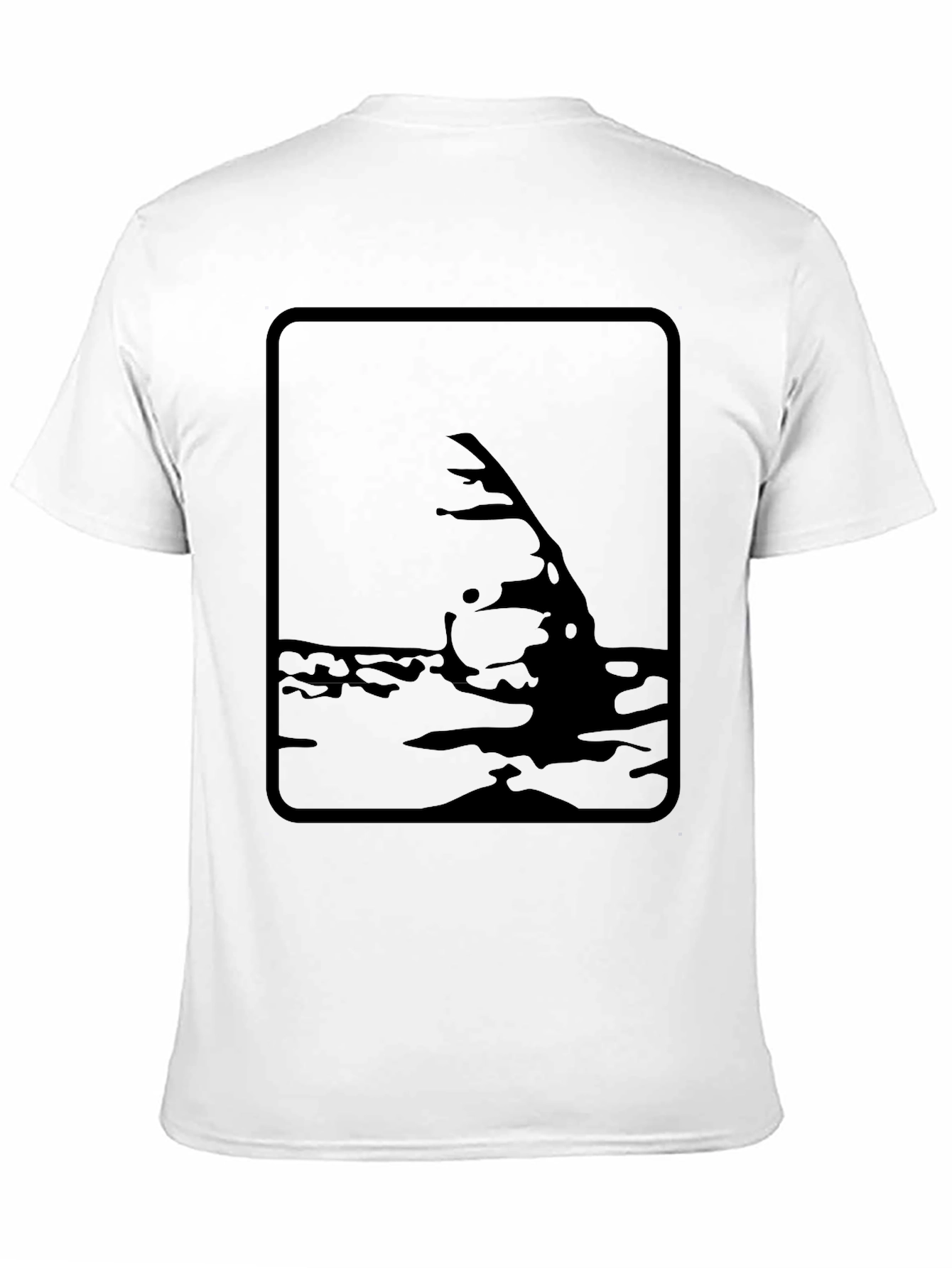 Shark Fin Graphic Tee - Mens Black T-Shirt