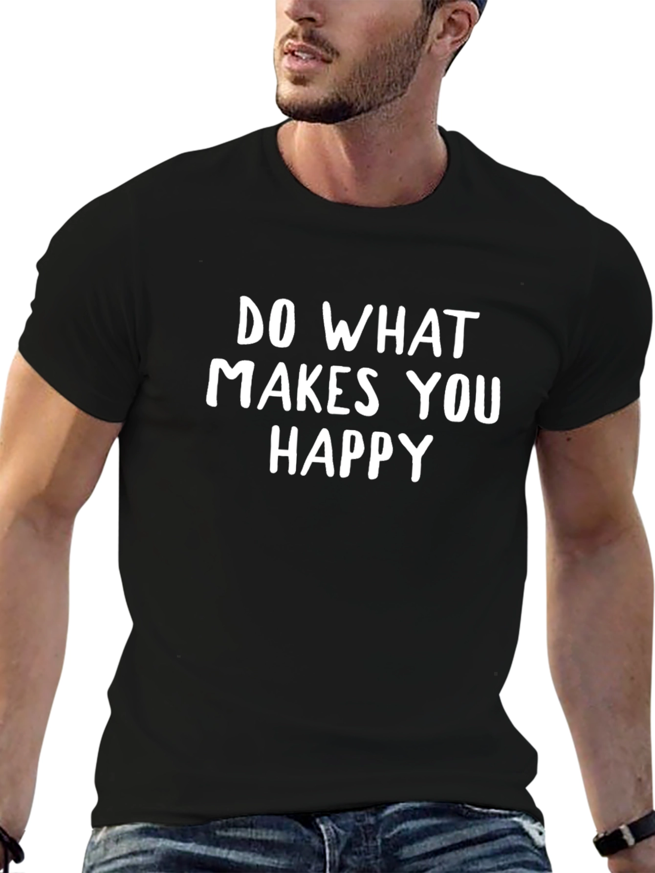 Inspirational Graphic Tee - Do What Makes You Happy