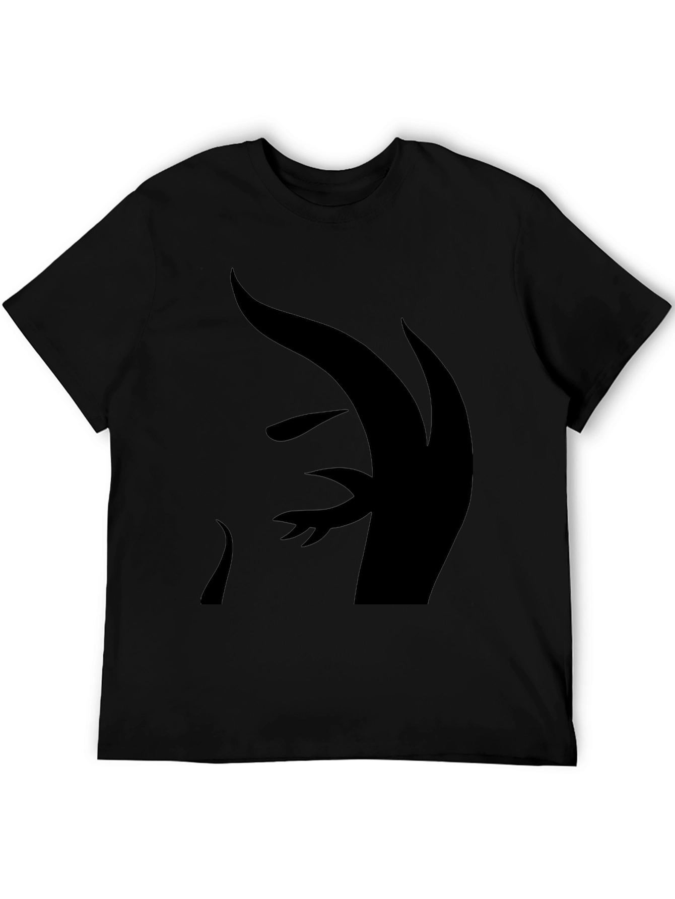 Abstract Silhouette Black T-Shirt