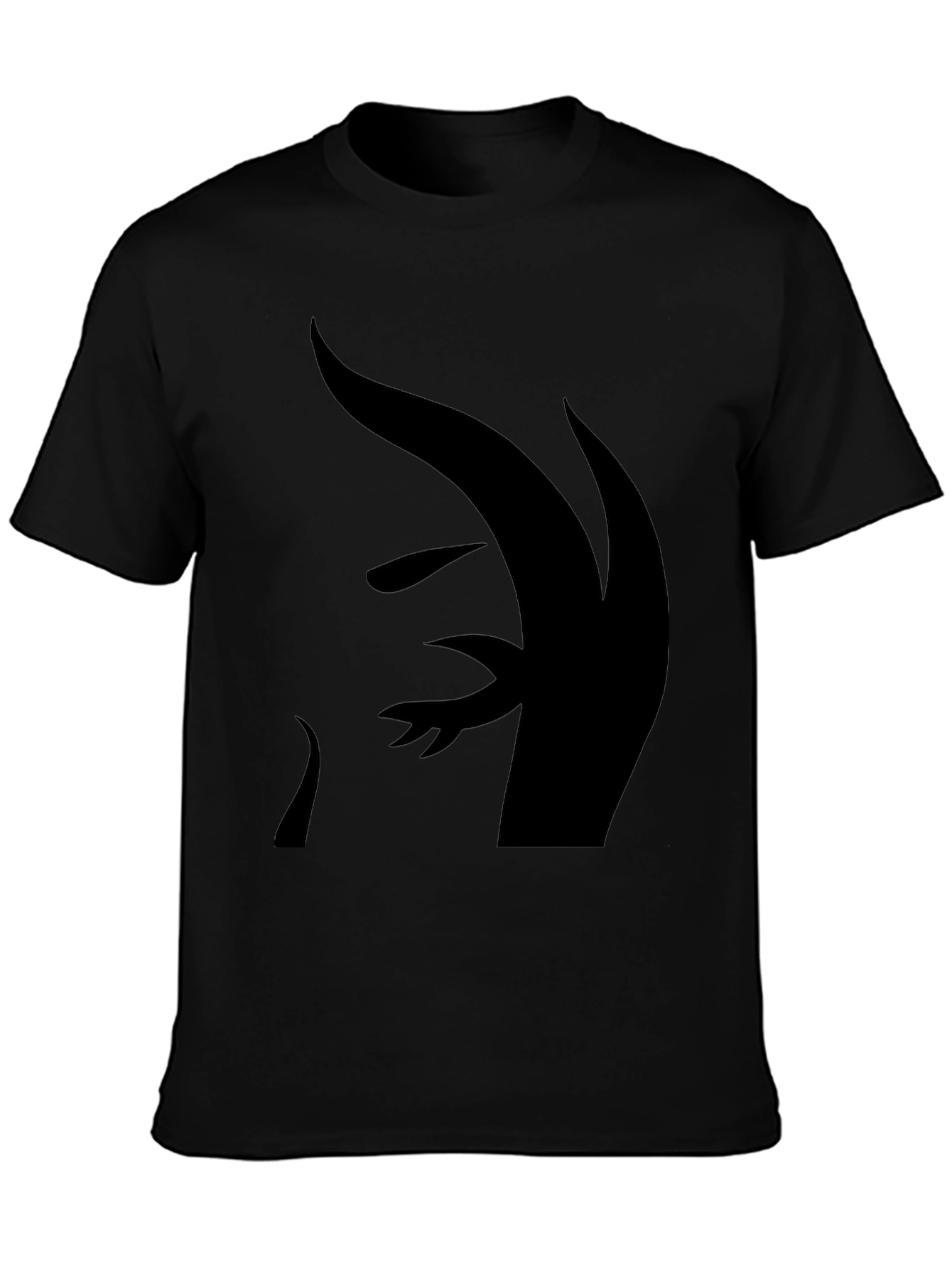 Abstract Silhouette Black T-Shirt