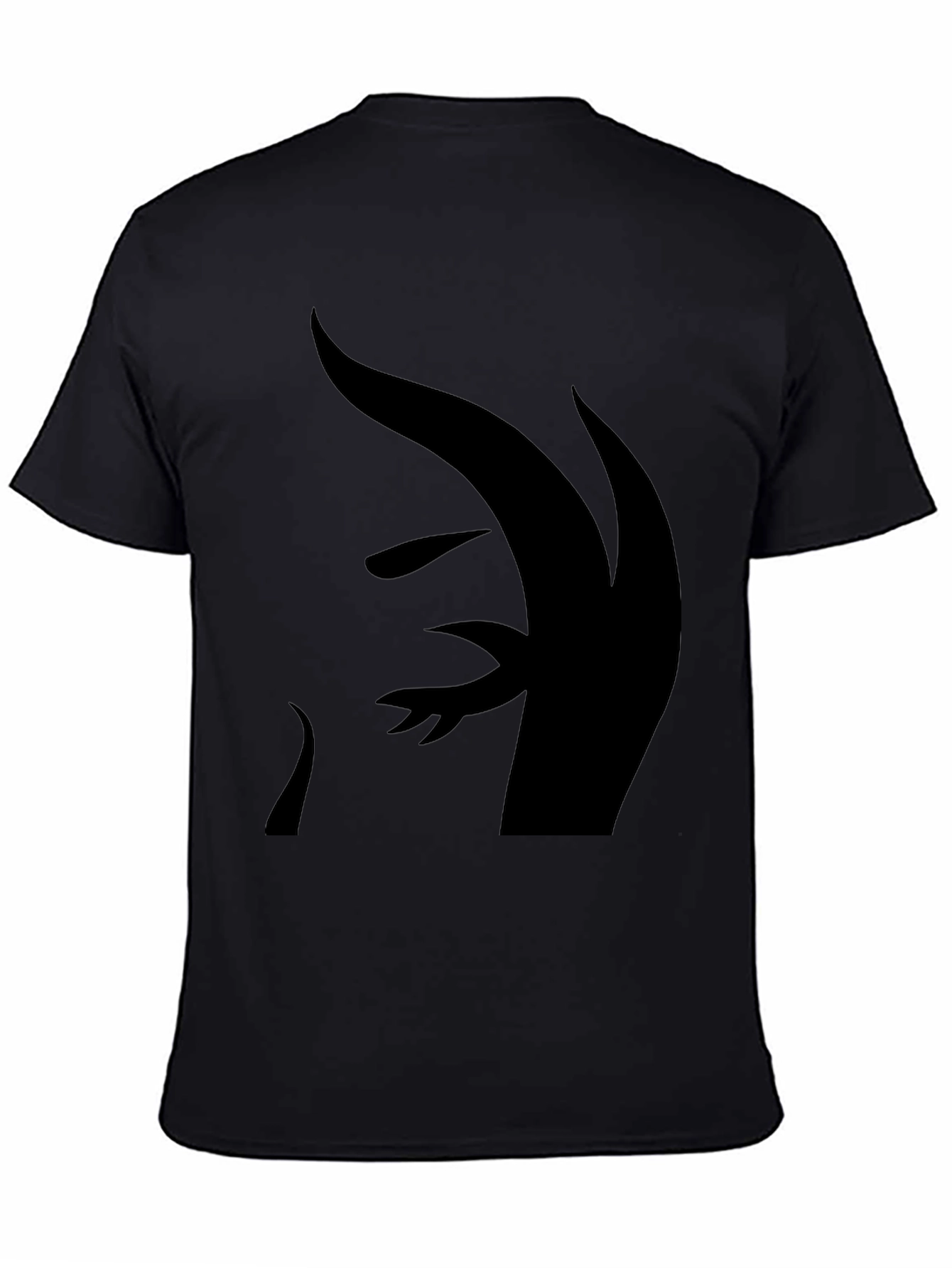 Abstract Silhouette Black T-Shirt