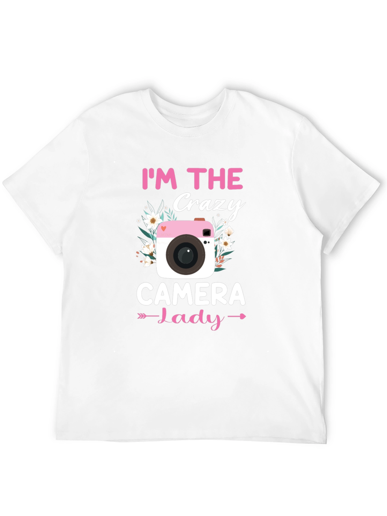 Crazy Camera Lady T-Shirt - Photographer Gift