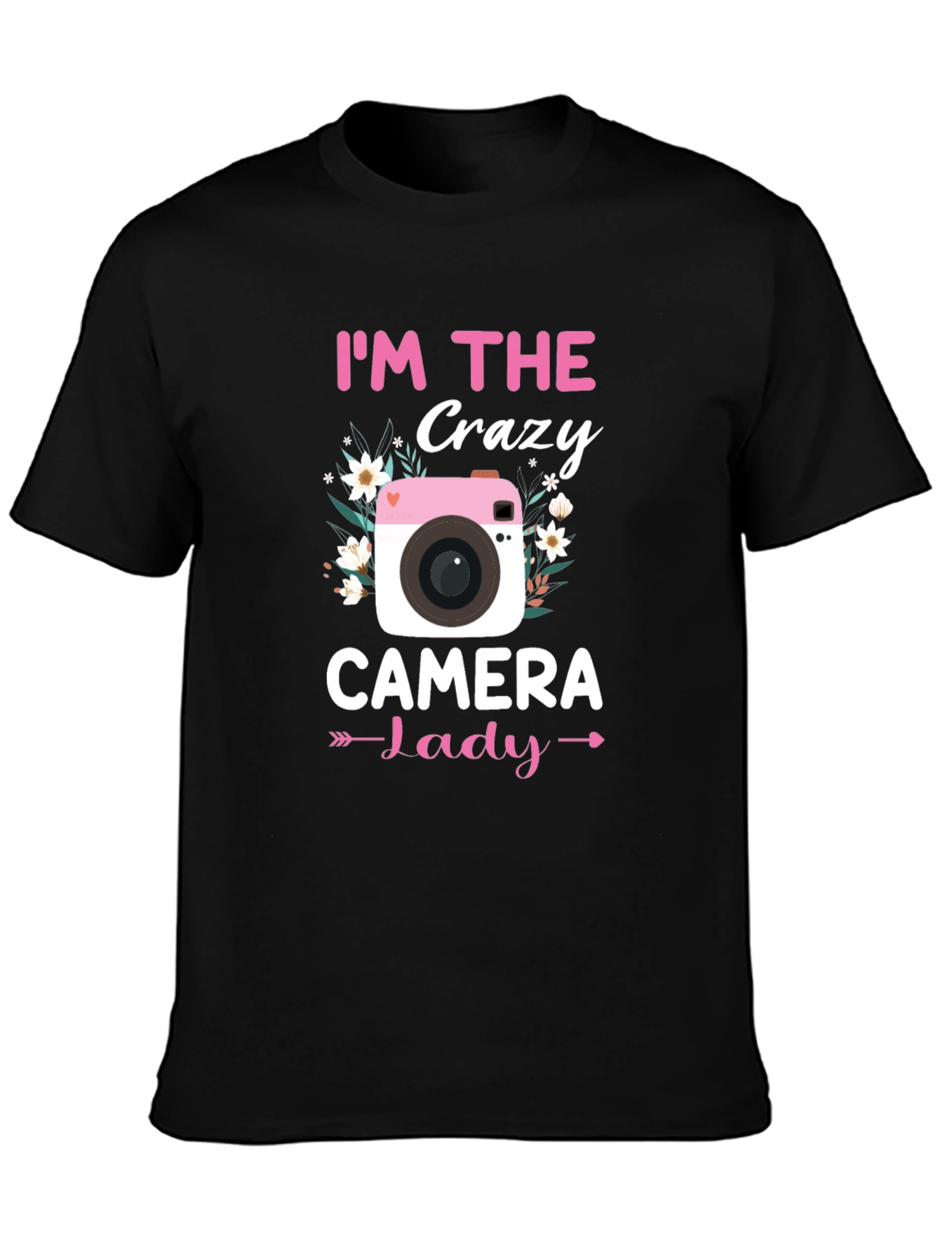 Crazy Camera Lady T-Shirt - Photographer Gift