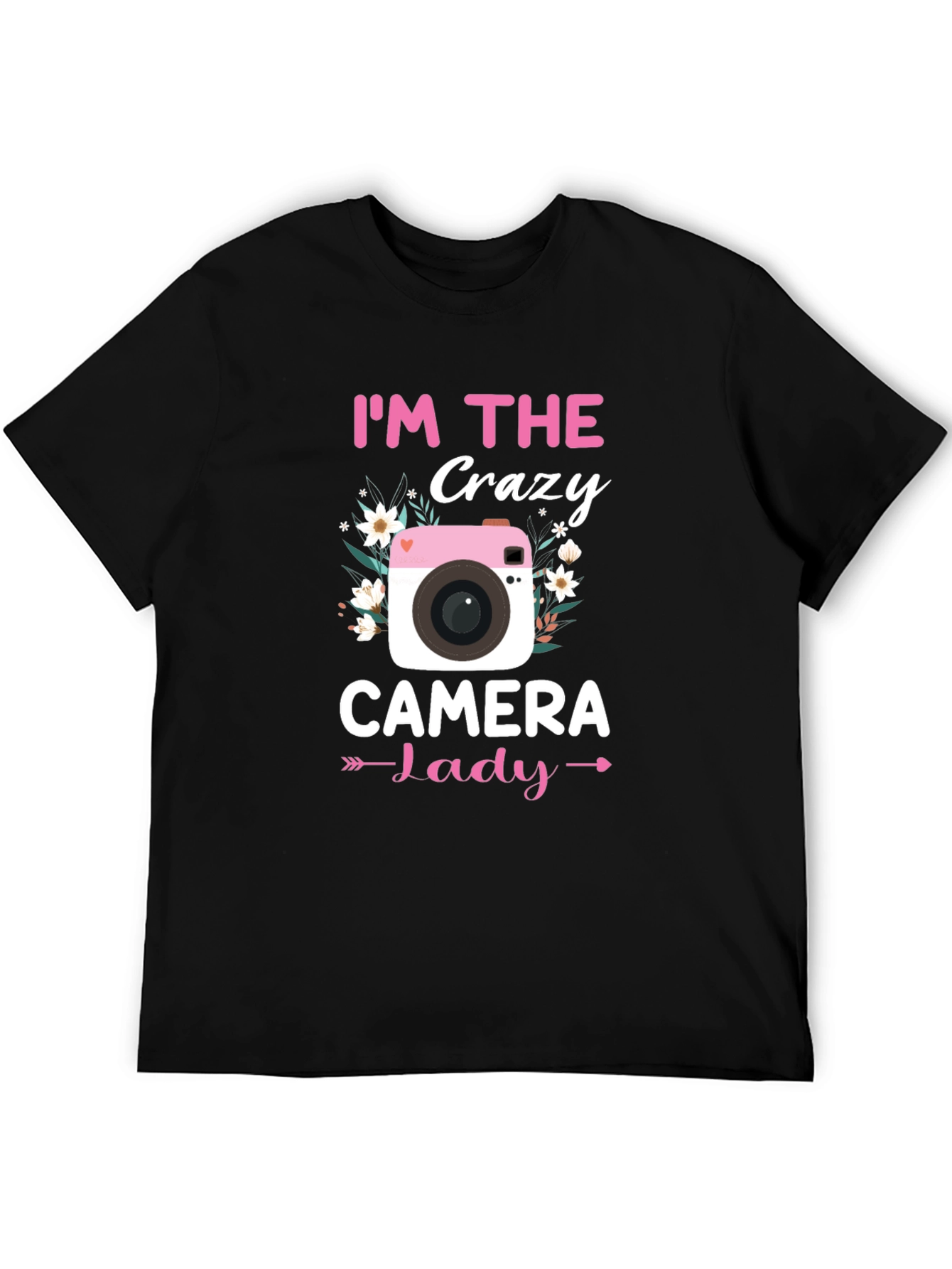 Crazy Camera Lady T-Shirt - Photographer Gift