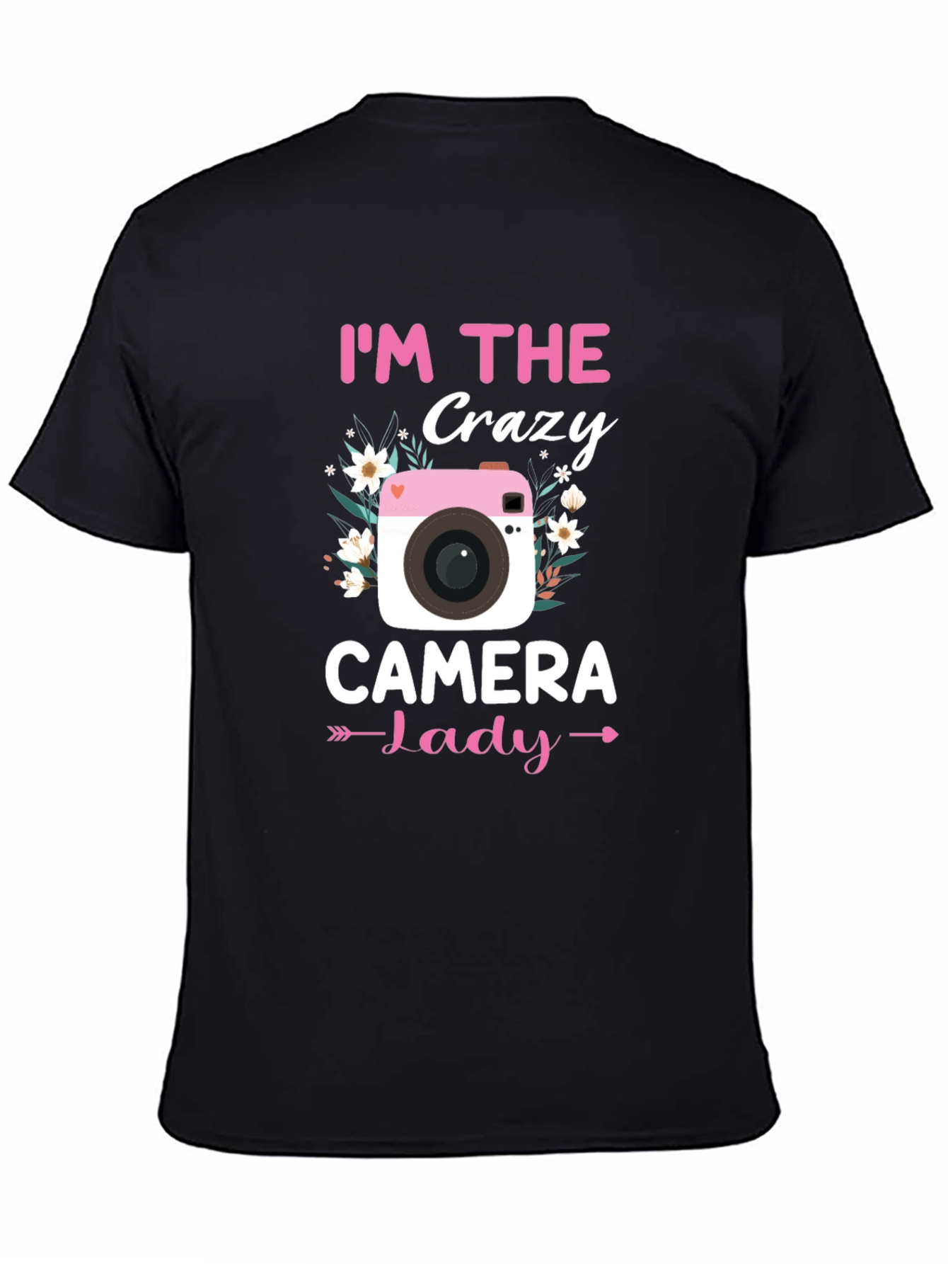 Crazy Camera Lady T-Shirt - Photographer Gift