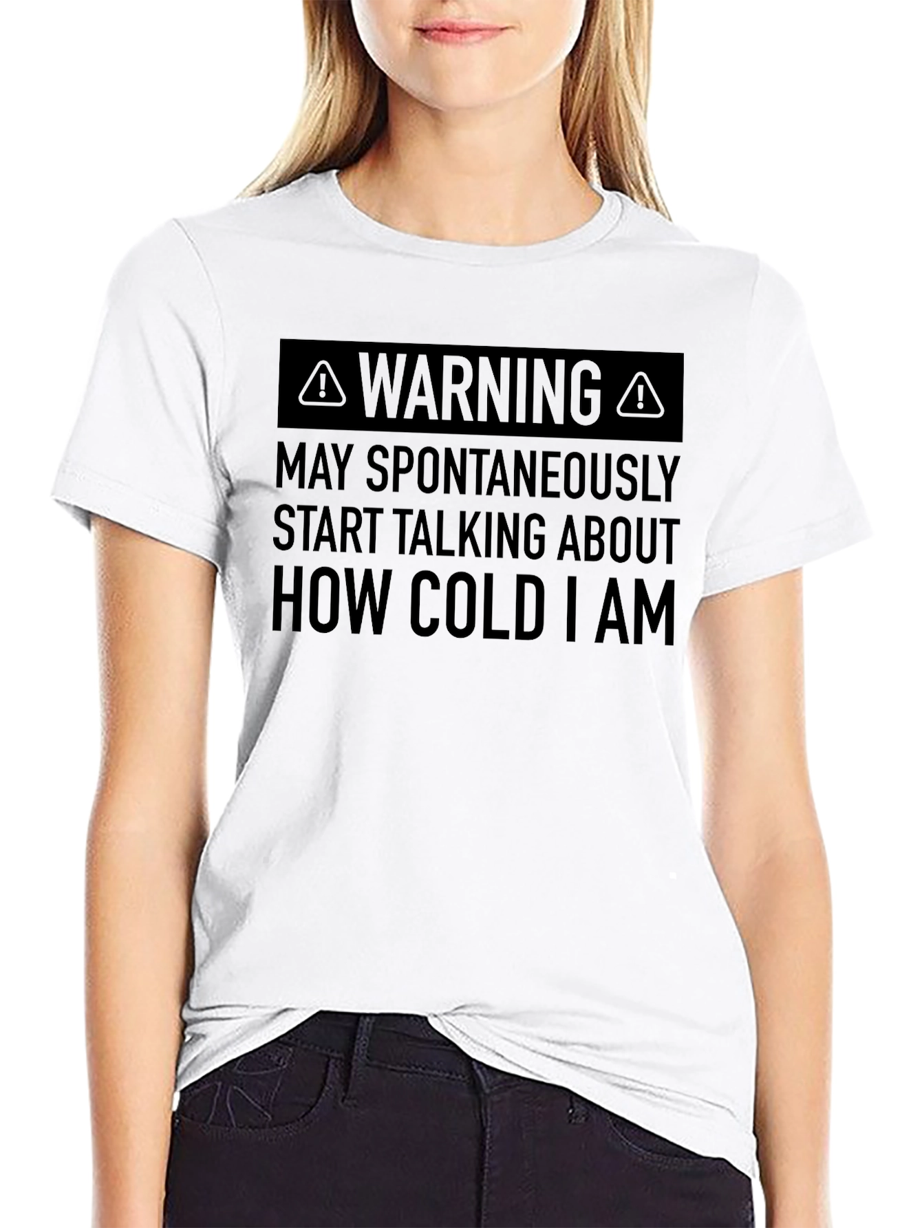 Warning Cold T-Shirt - Funny Novelty