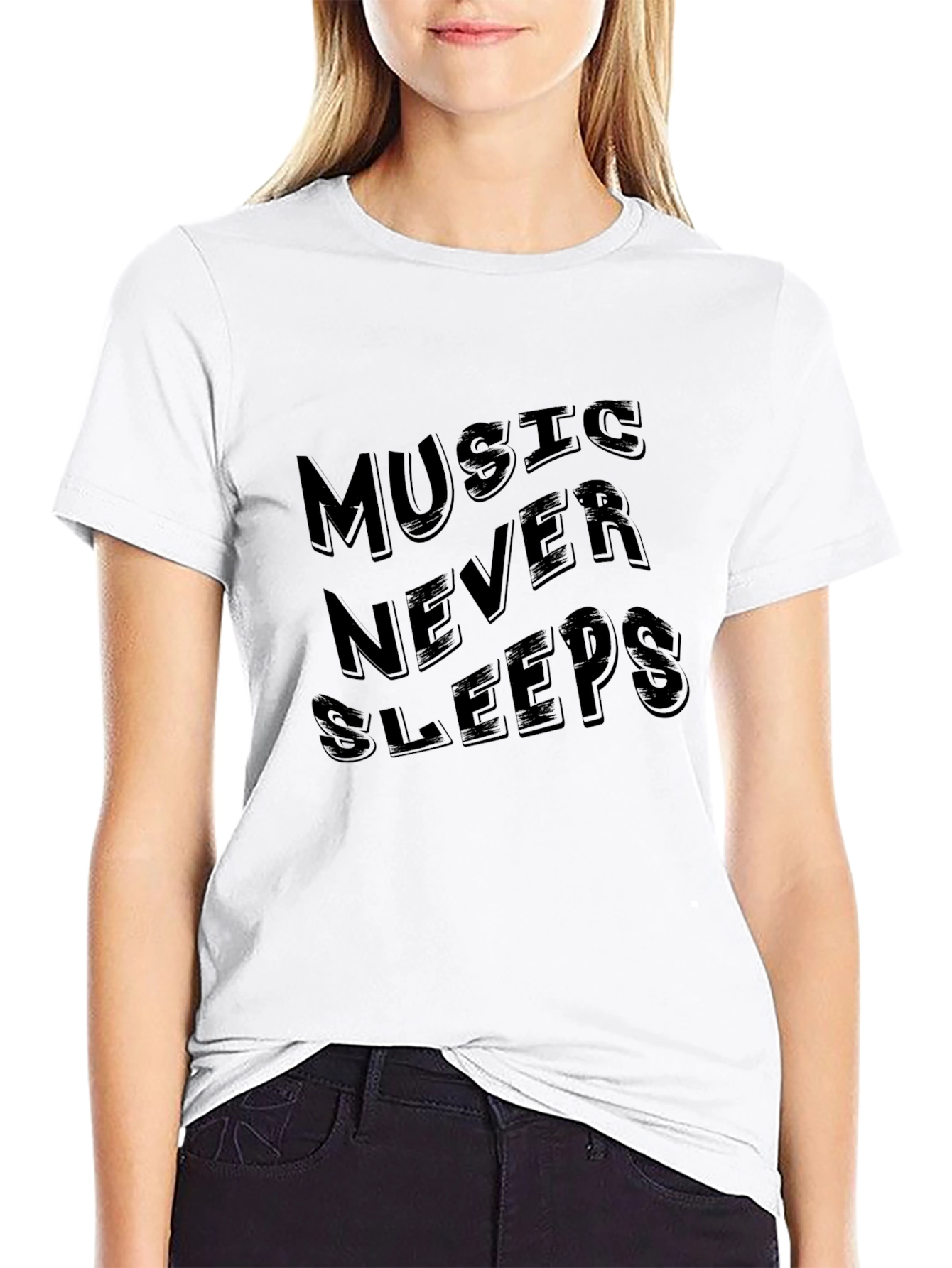 Music Never Sleeps Graphic Tee - Cool & Stylish