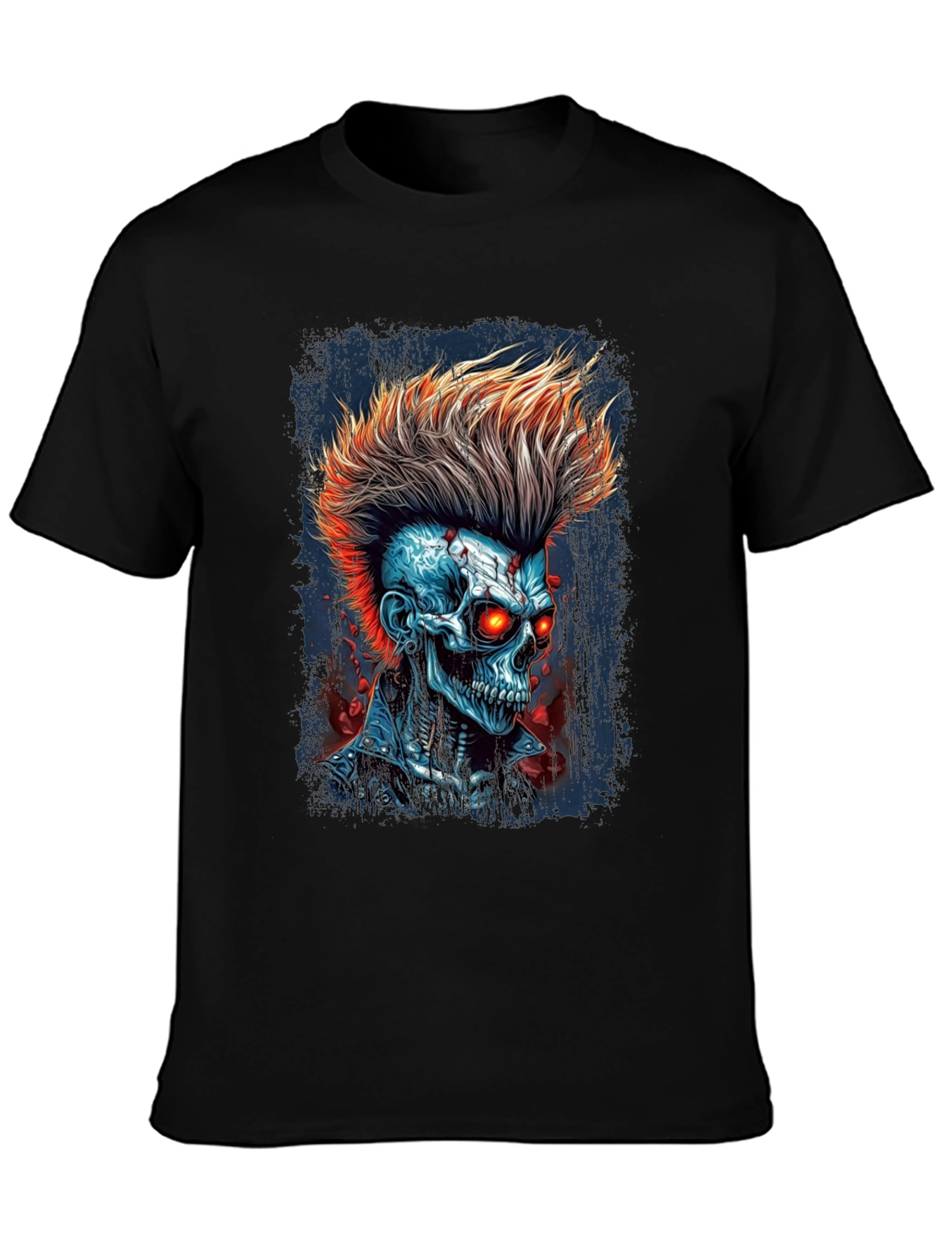 Punk Rock Skeleton T-Shirt - Edgy Graphic Tee