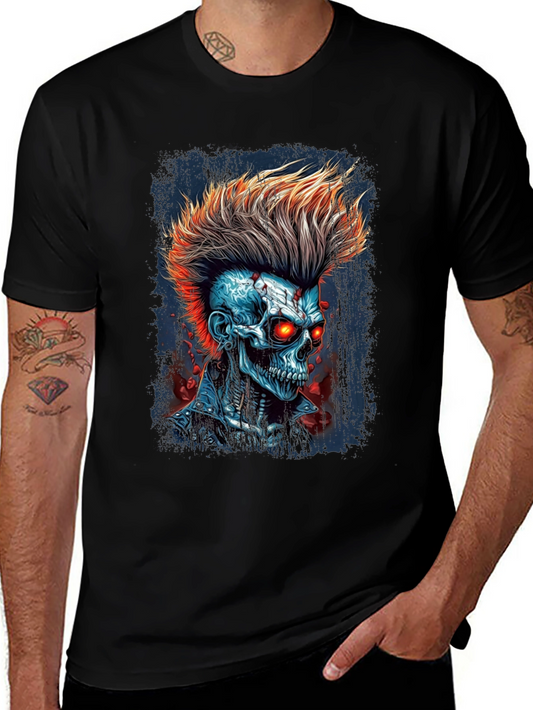 Punk Rock Skeleton T-Shirt - Edgy Graphic Tee