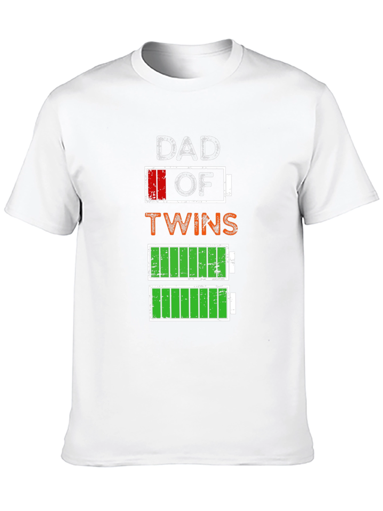 Dad of Twins Low Battery Graphic Tee