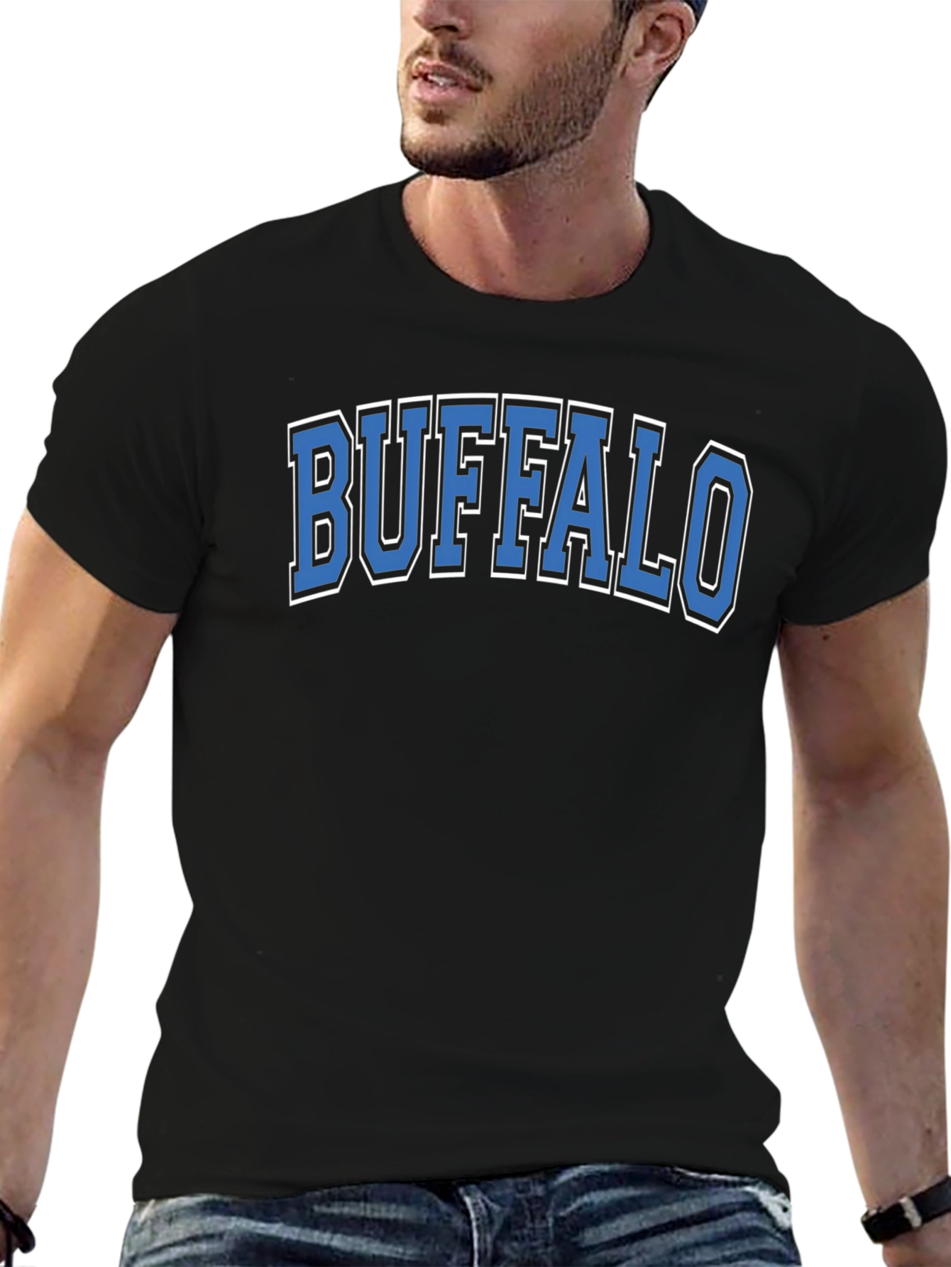 Buffalo Graphic Tee - Stylish Crew Neck T-Shirt