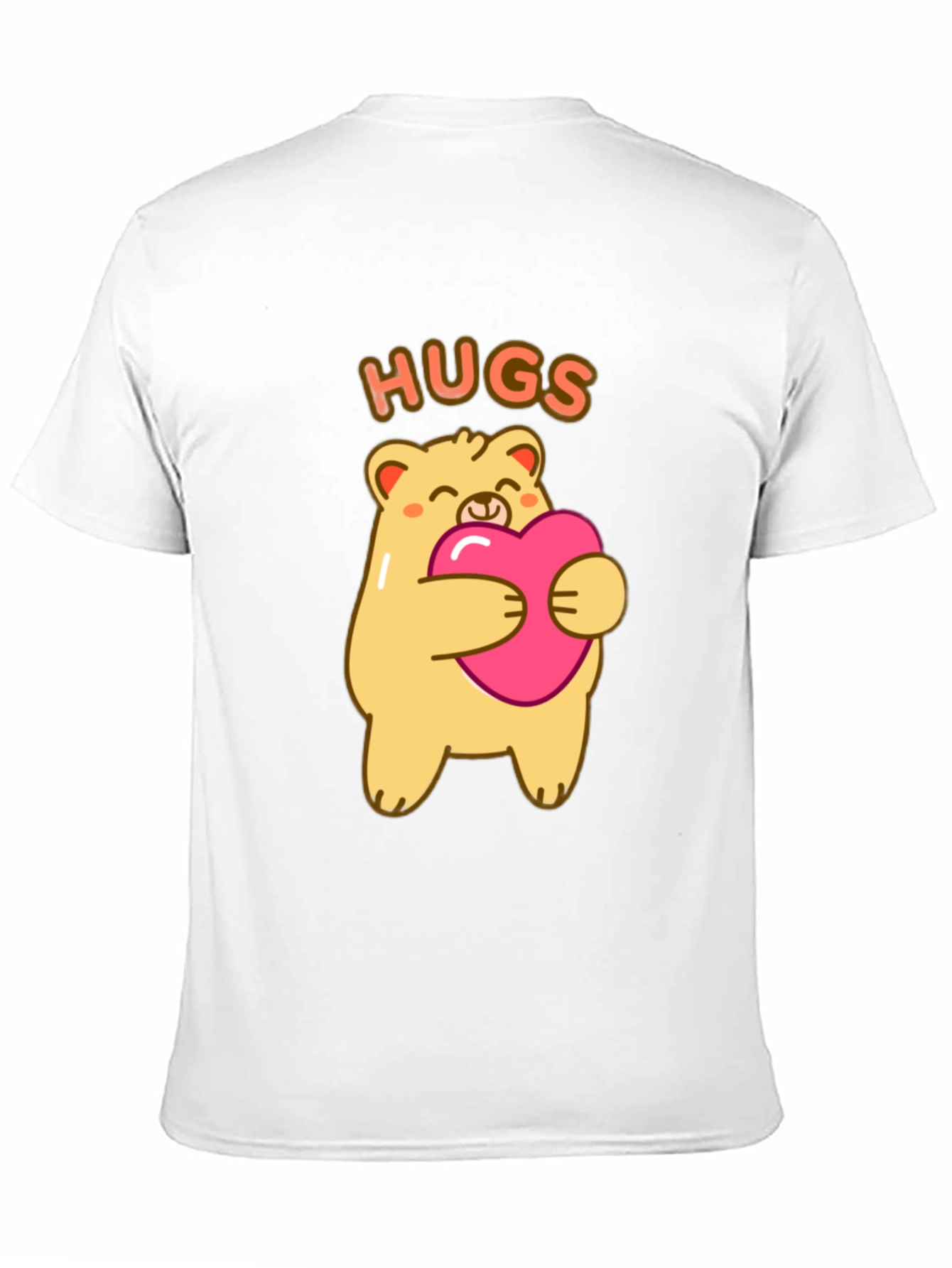 Cute Bear Hugs T-Shirt -  Comfortable Black Tee