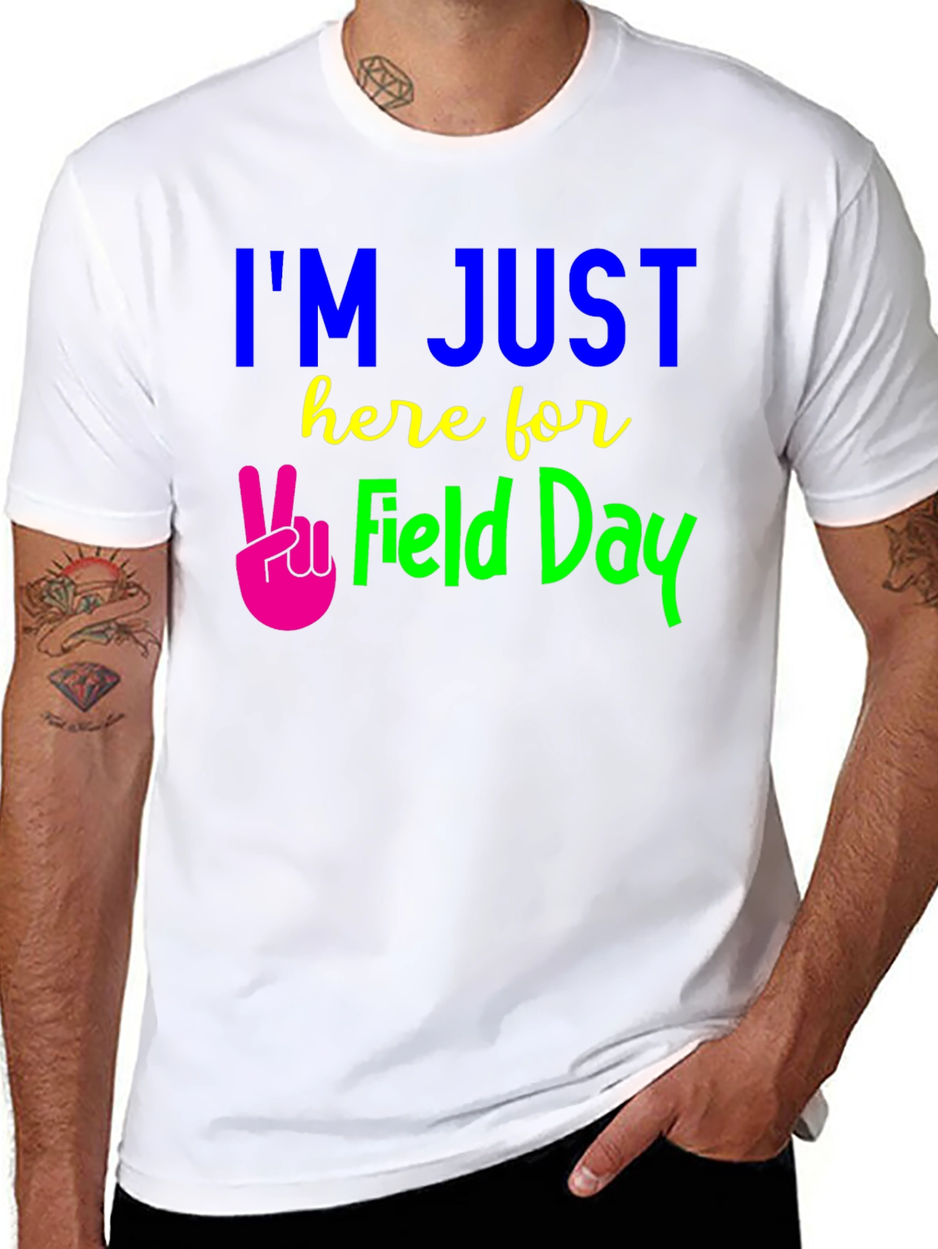 Im Just Here for Field Day Graphic Tee