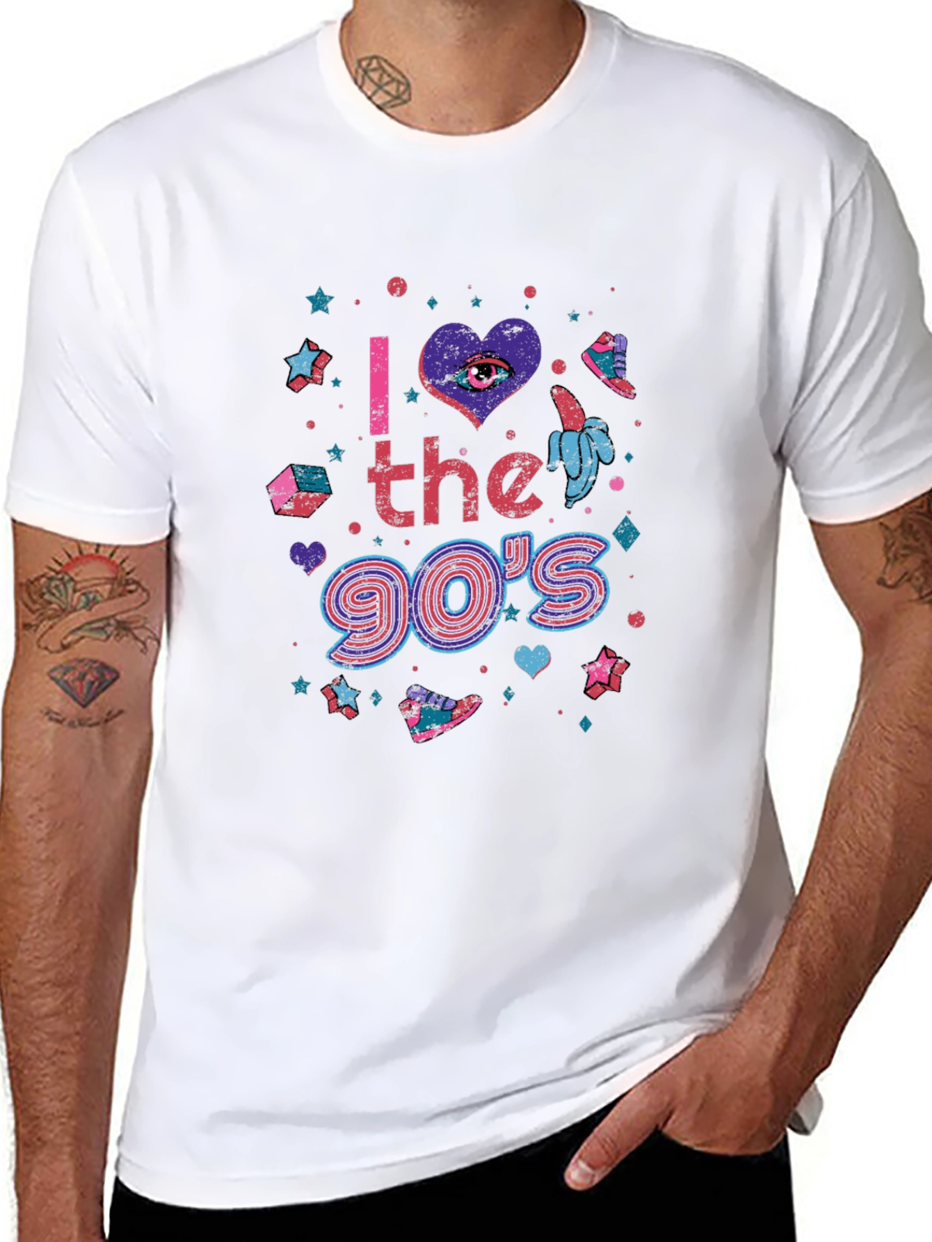 I Love the 90s Graphic T-Shirt - Retro Style