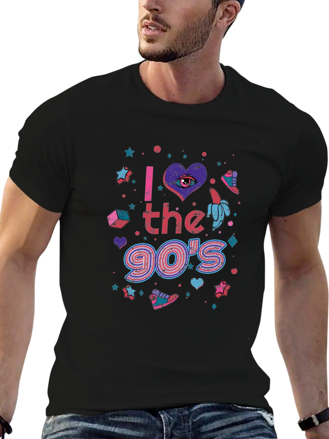 I Love the 90s Graphic T-Shirt - Retro Style