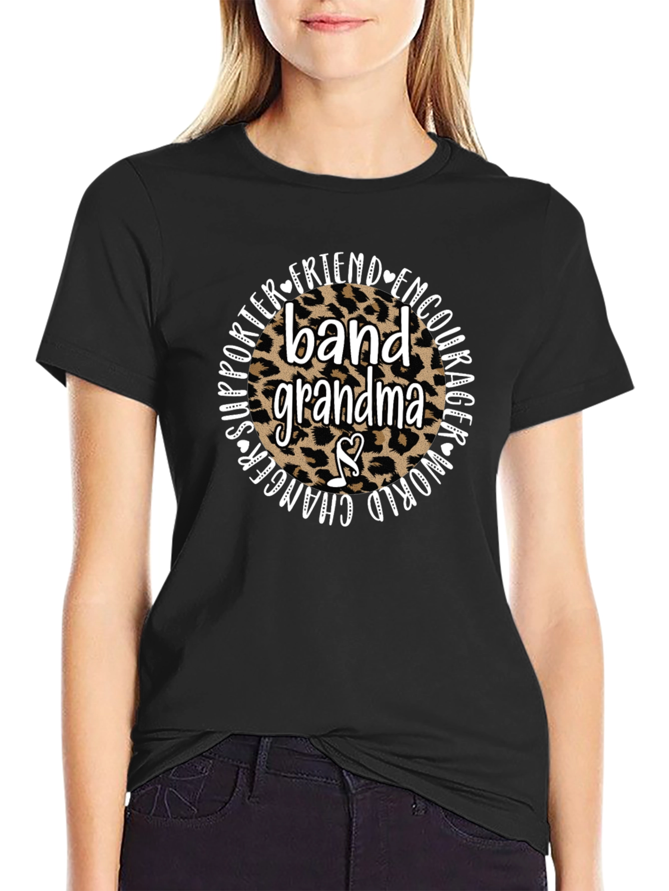 Band Grandma Leopard Print T-Shirt