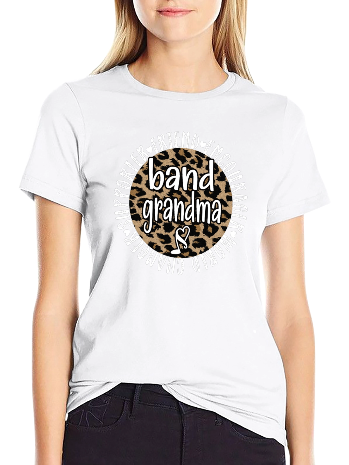 Band Grandma Leopard Print T-Shirt
