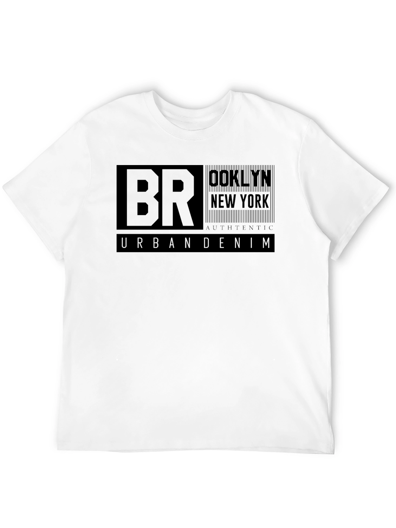 Brooklyn Urban Denim Black T-Shirt