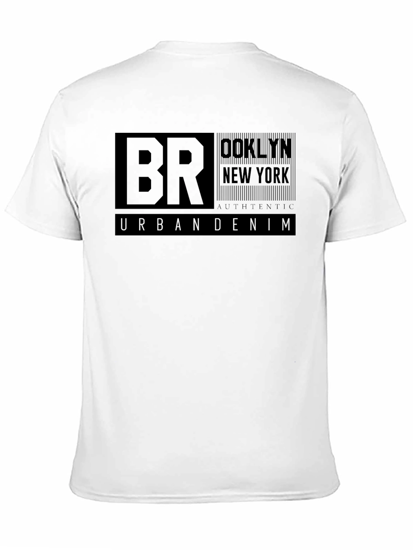 Brooklyn Urban Denim Black T-Shirt