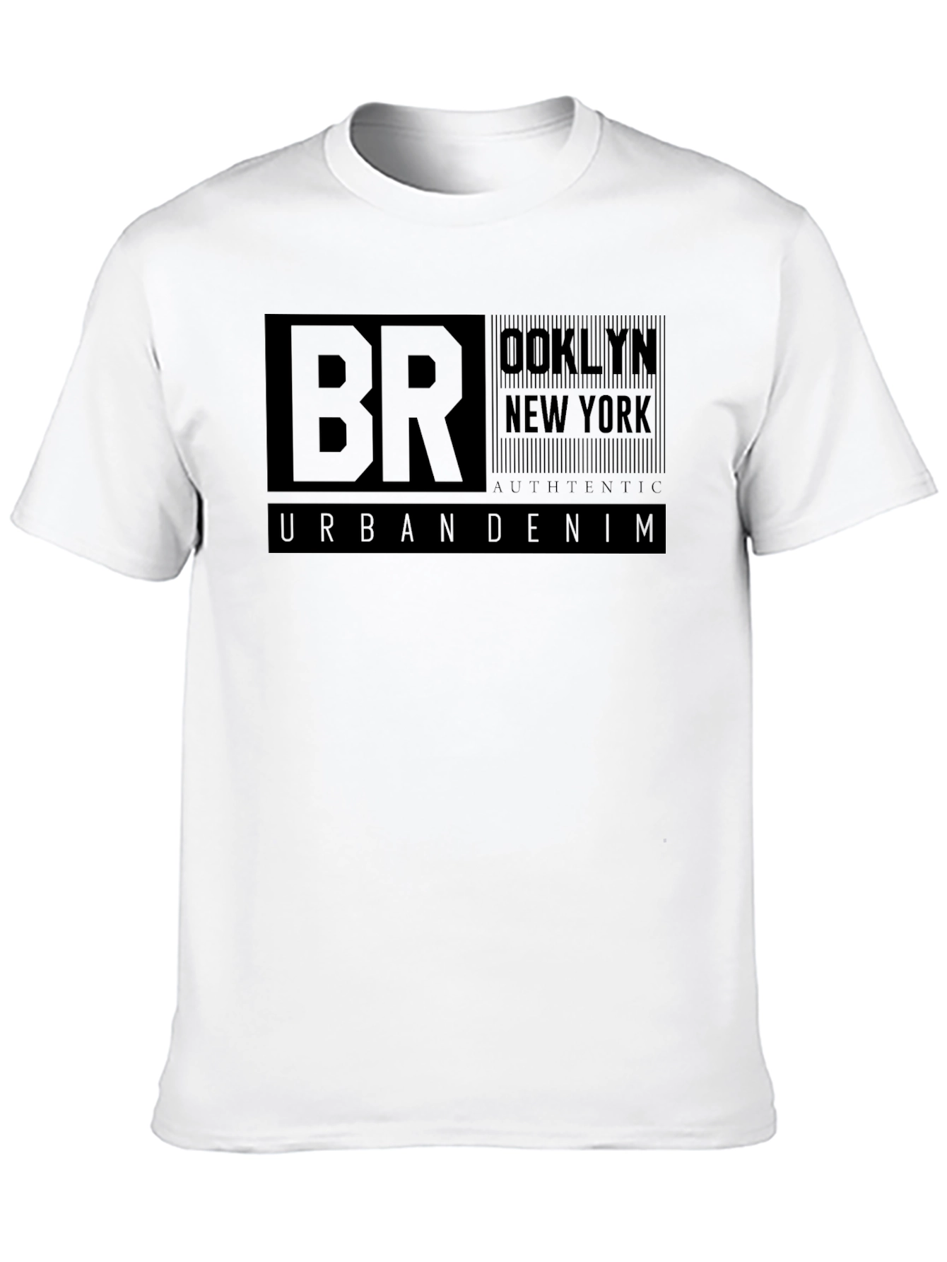 Brooklyn Urban Denim Black T-Shirt