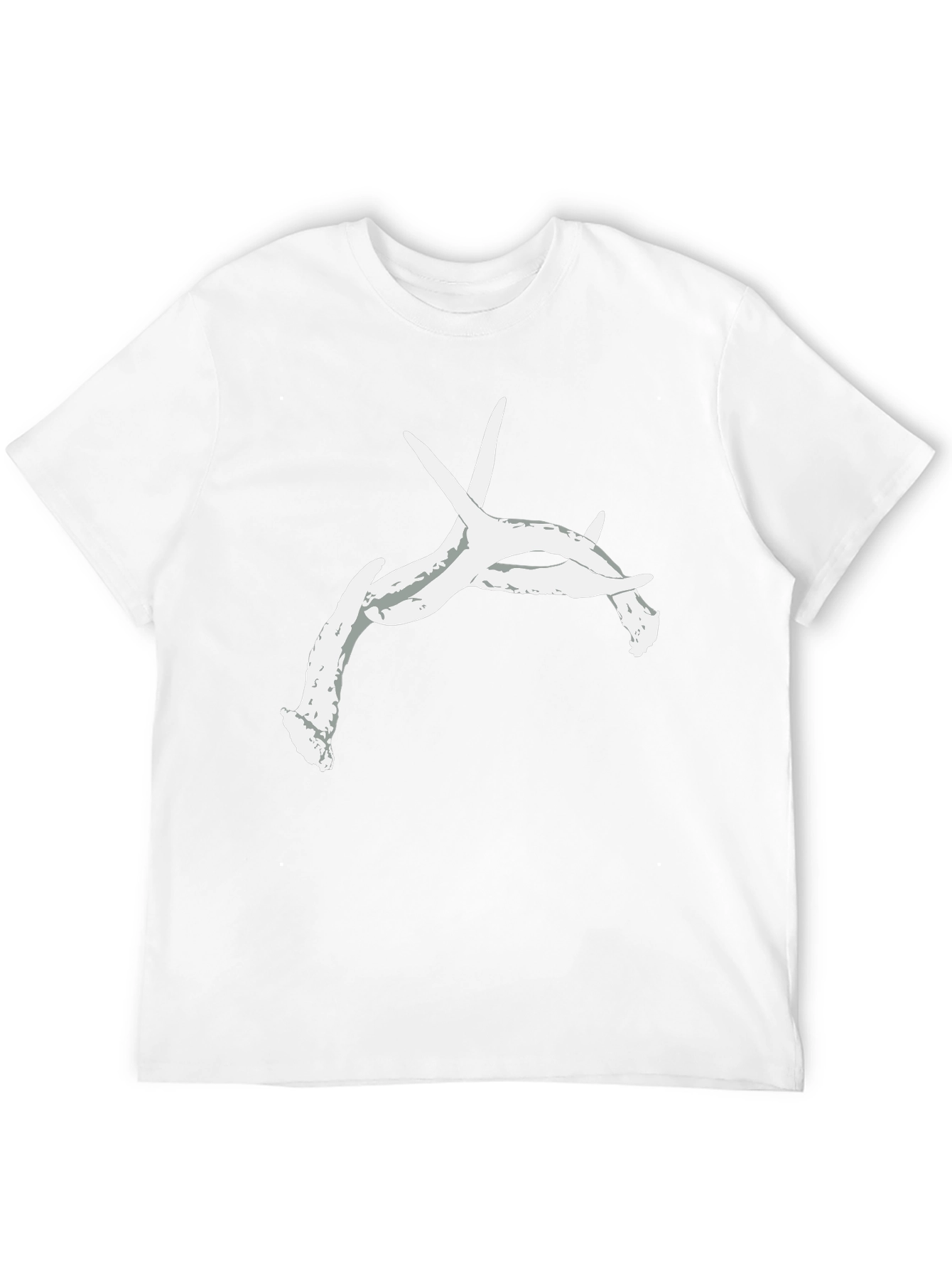 Antler Graphic Tee - Black Cotton Casual Top