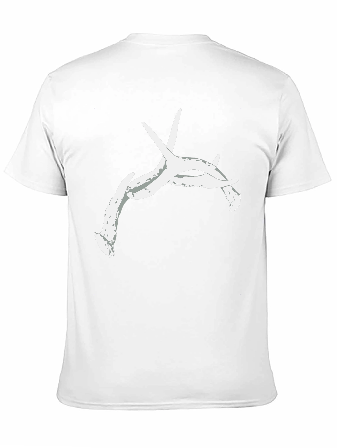 Antler Graphic Tee - Black Cotton Casual Top