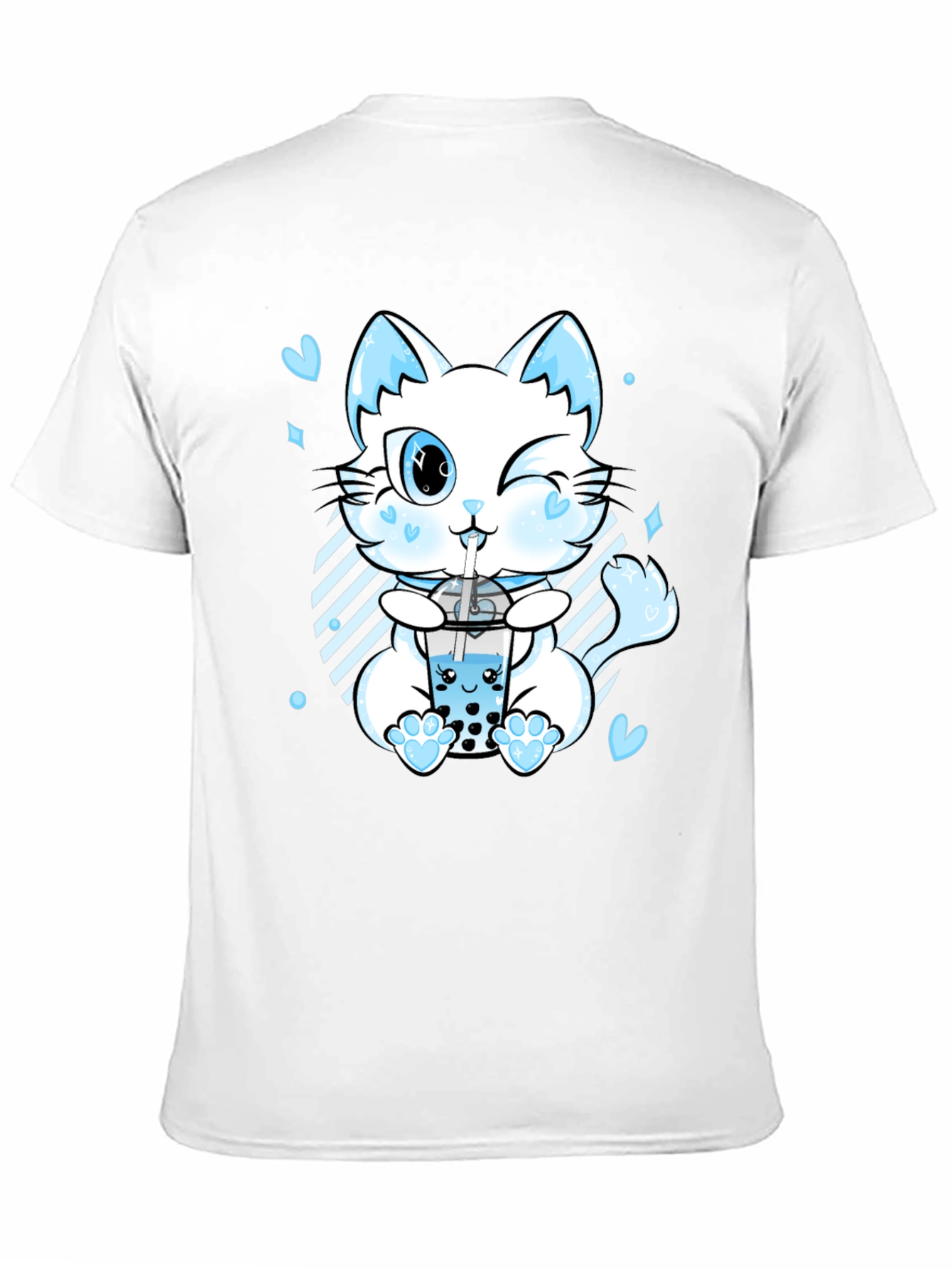 Kawaii Cat Boba Tea T-Shirt - Cute Anime Style