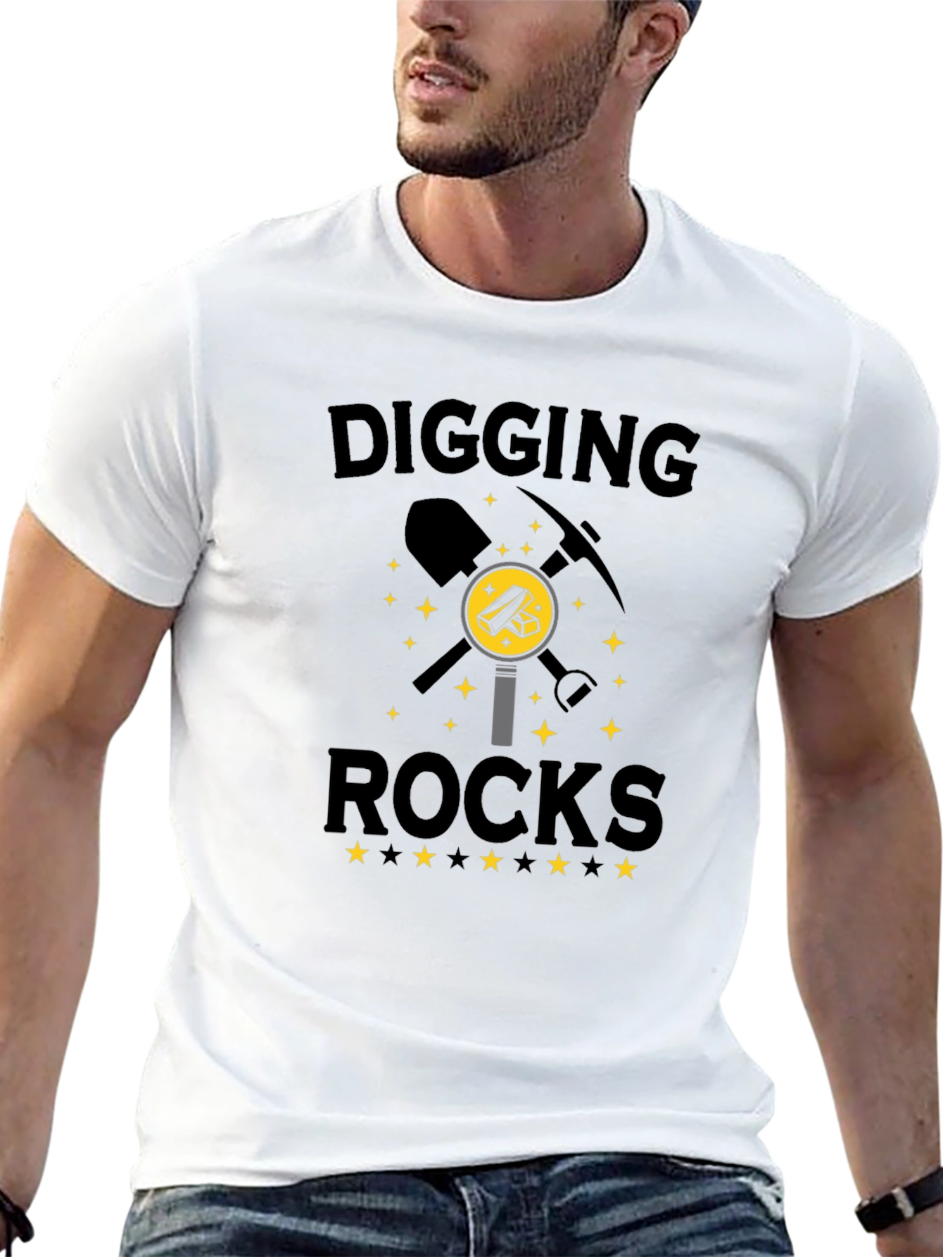 Digging Rocks Graphic T-Shirt