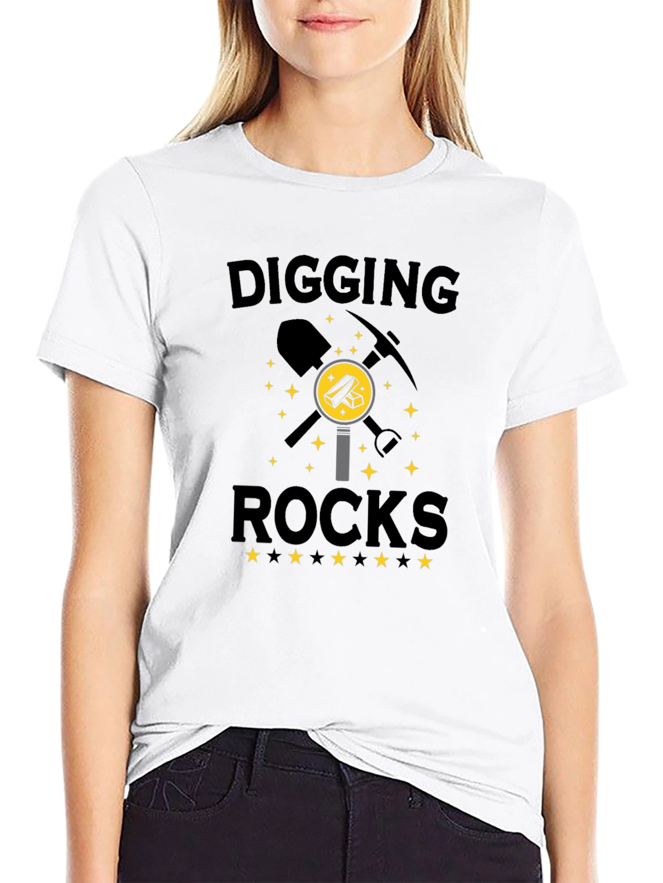 Digging Rocks Graphic T-Shirt