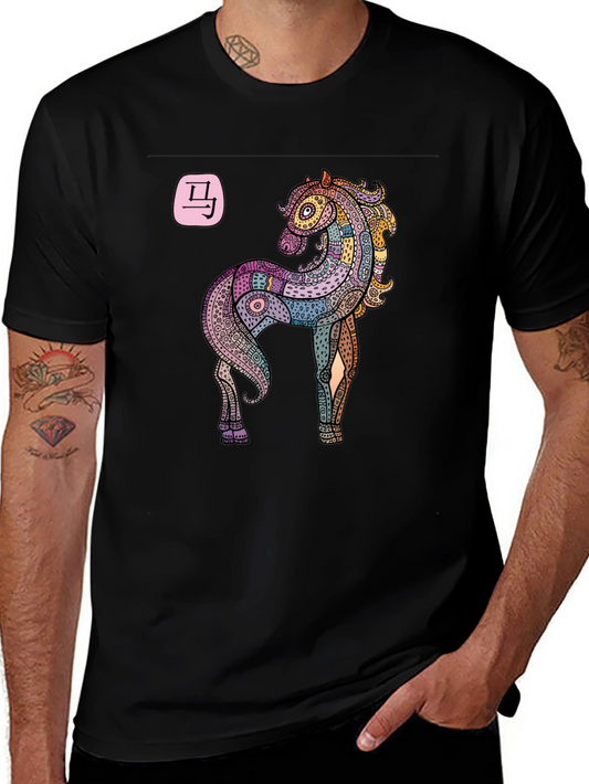 Horse Zodiac Graphic T-Shirt